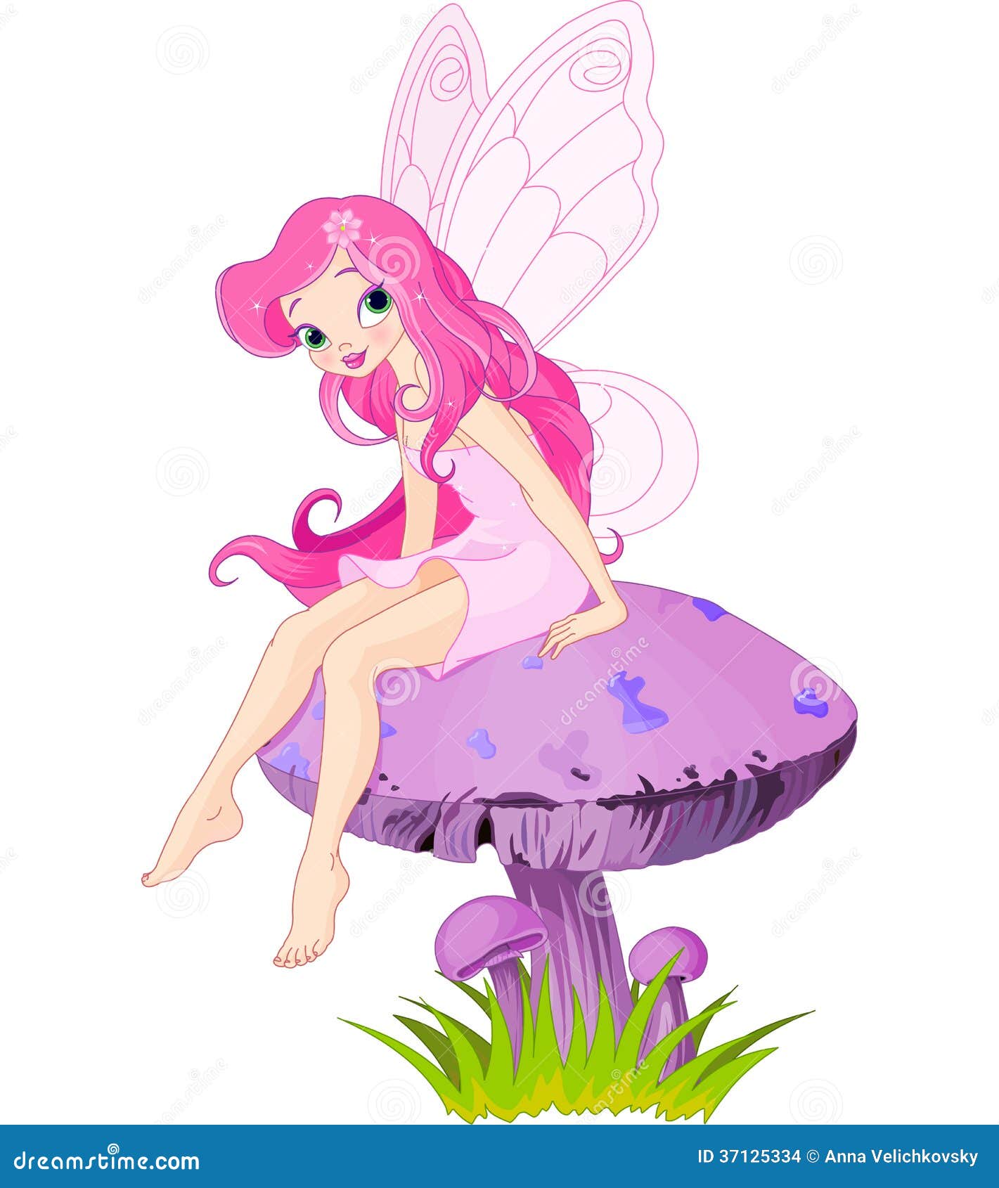 fairy on the mushroom