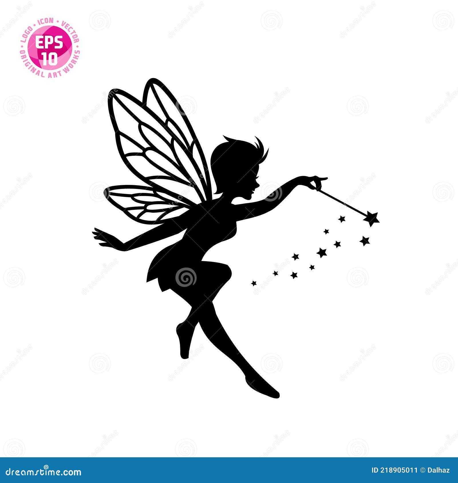 beautiful-fairy-silhouette-vector-template-d-stock-vector