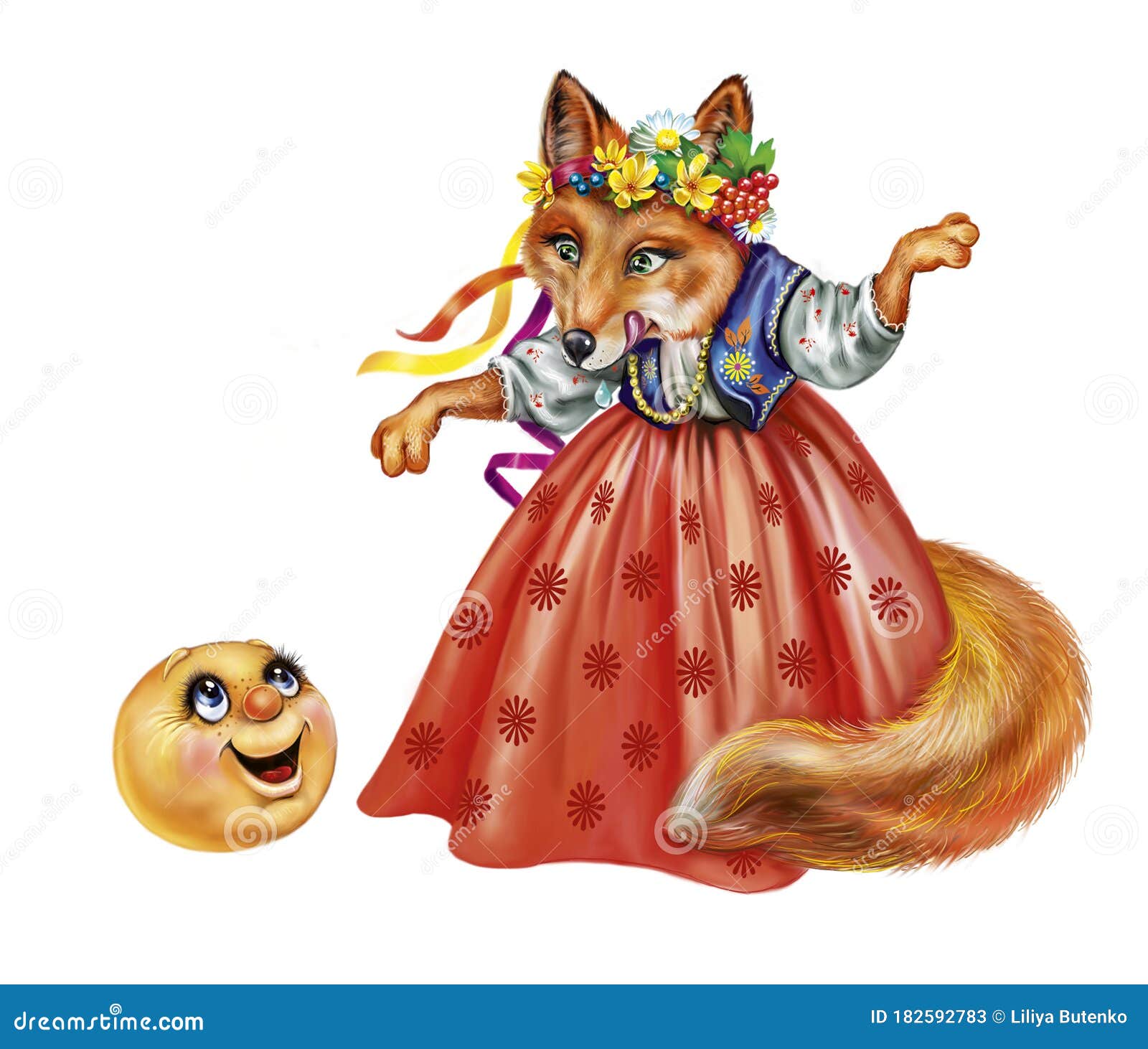 fox and gingerbread man