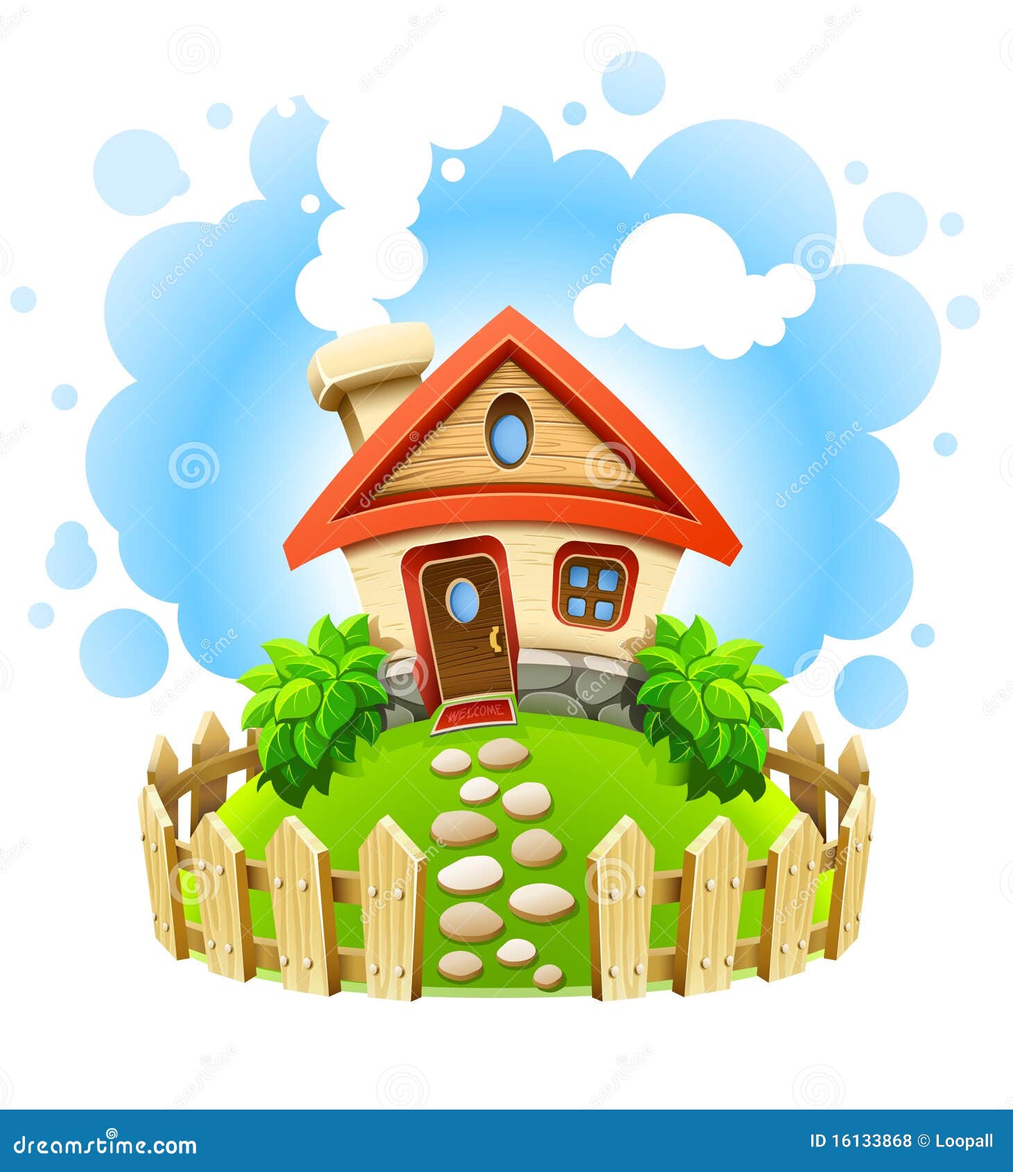 house with fence clip art - photo #28