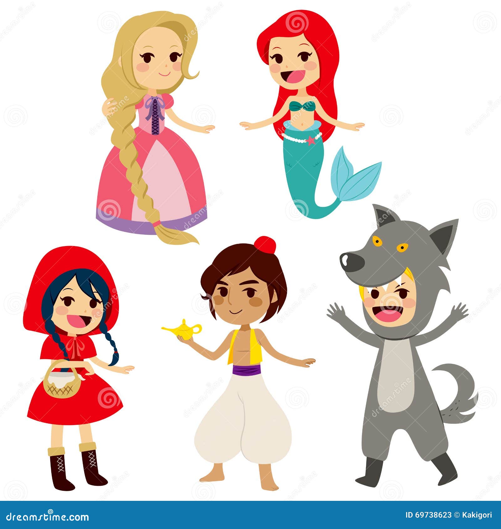 Fairy Tale Set Characters Stock Vector - Image: 69738623