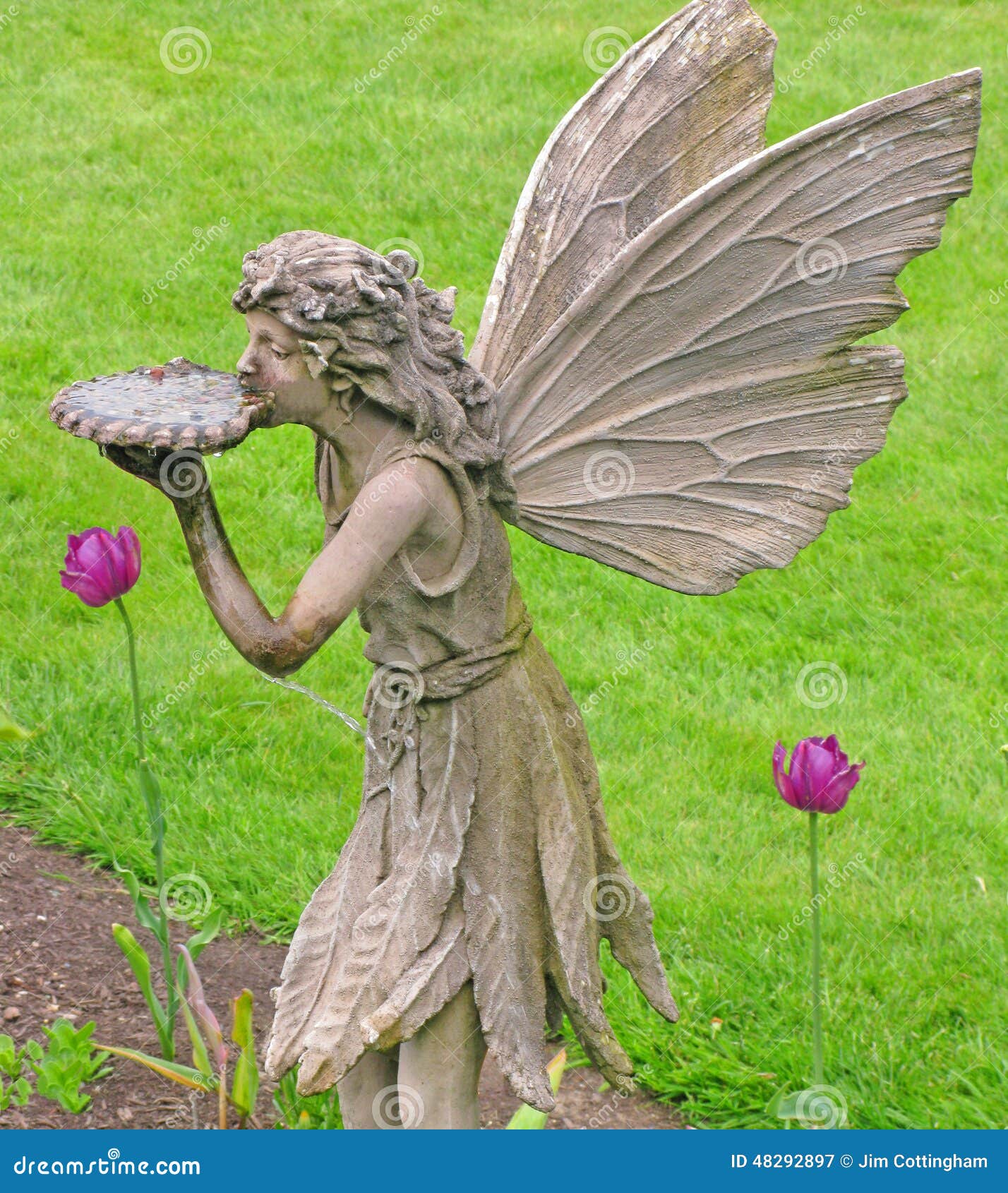 Fairy Water Fountain stock image. Image of fairy, mystical 48292897