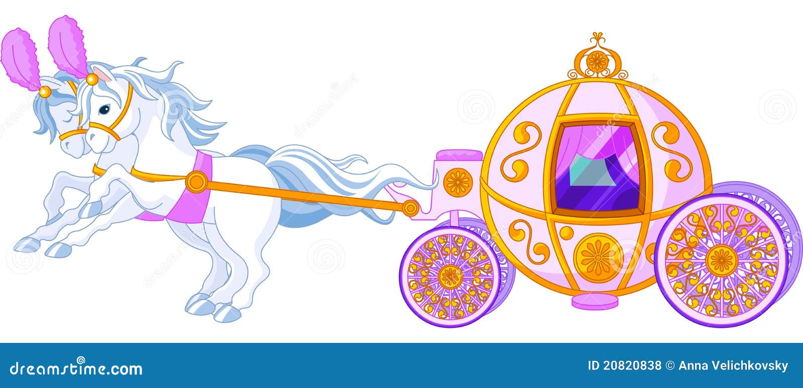 fairytale pink carriage