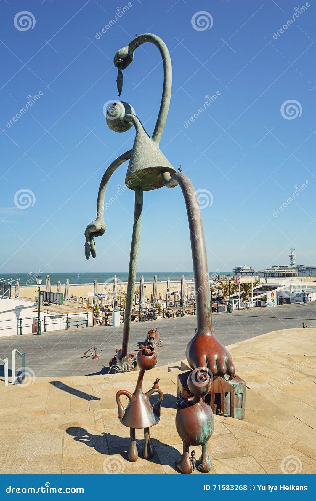 Fairytale Sculptures by the Sea at Scheveningen Boulevard. Editorial Stock Photo Image of