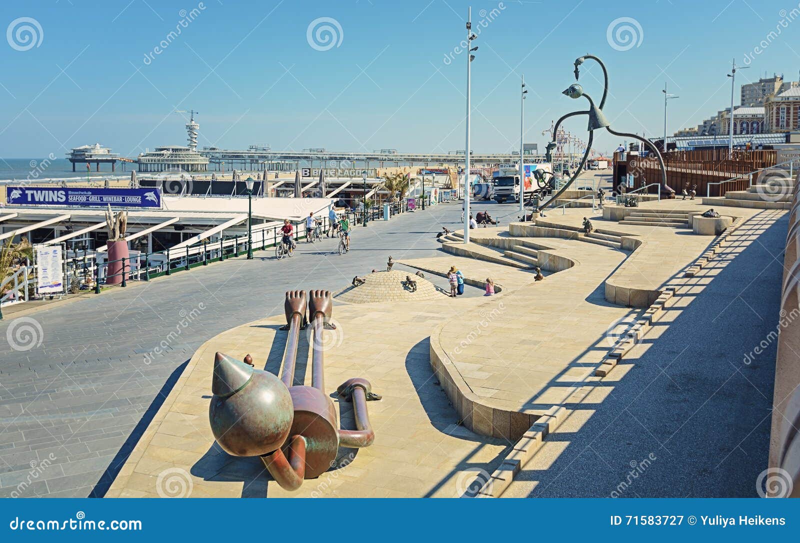 Fairytale Sculptures by the Sea at Scheveningen Boulevard. Editorial Photography Image of