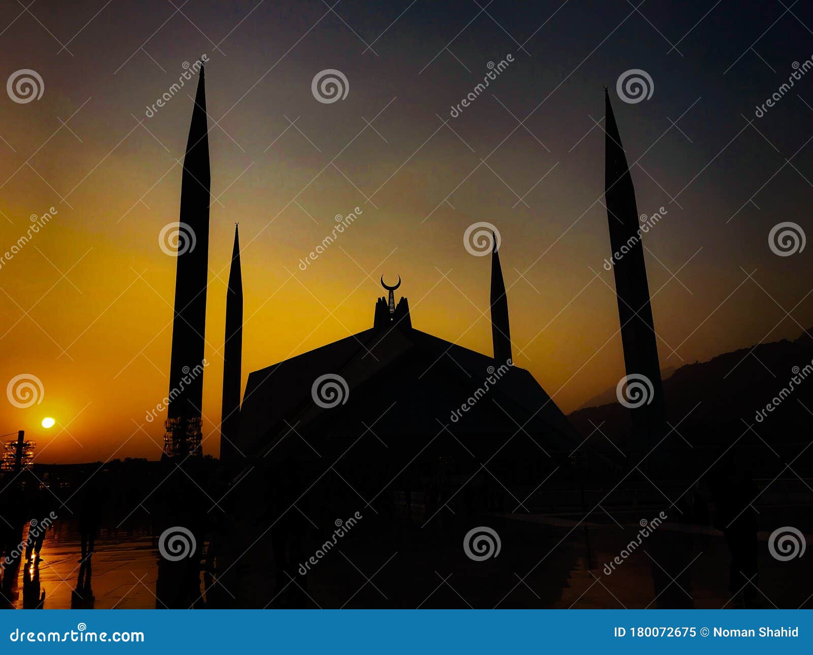 Faisal masjid Islamabad Pakistan schoonheid