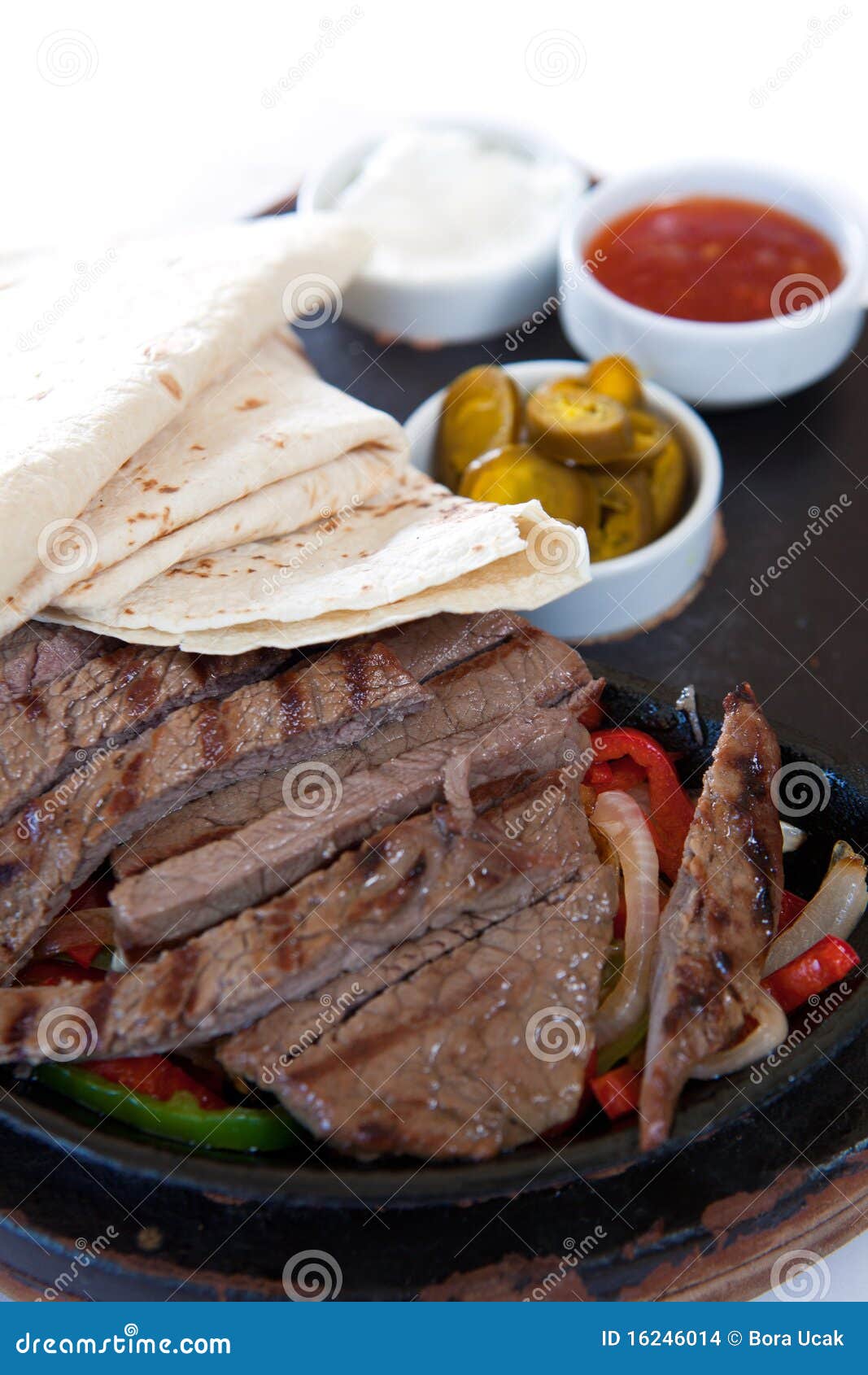 Fajita with Marinated Steaks Stock Photo Image of meat, color 16246014