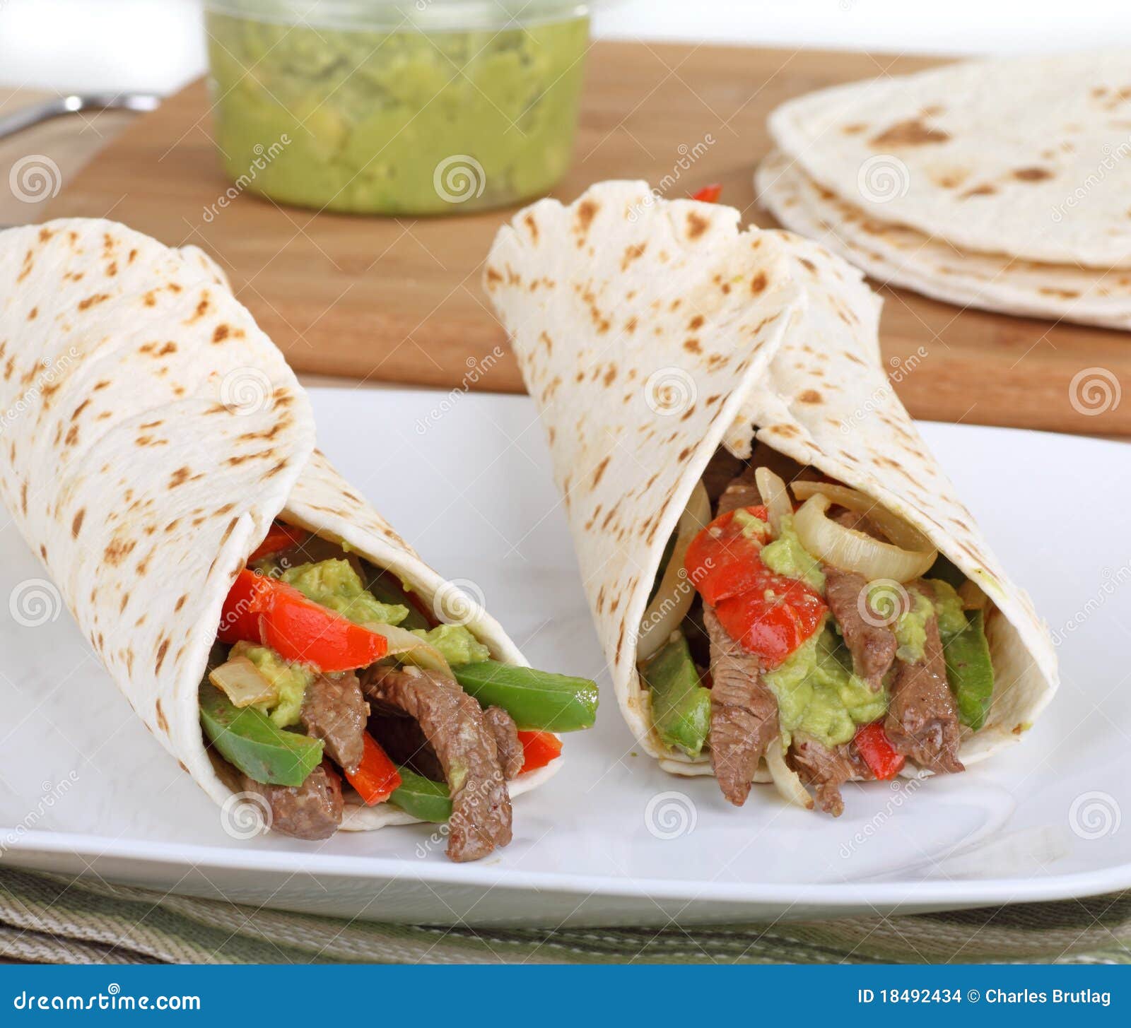 Fajitas De La Carne De Vaca Foto de archivo Imagen de rojo, almuerzo