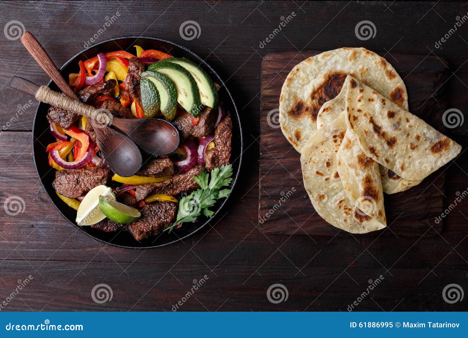 Fajitas De La Carne De Vaca Imagen de archivo Imagen de carne