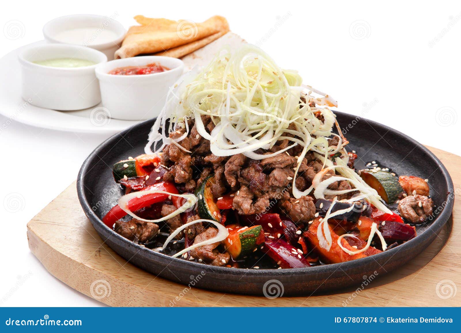 Fajitas Meat with Vegetables Stock Photo Image of appetizer, chili