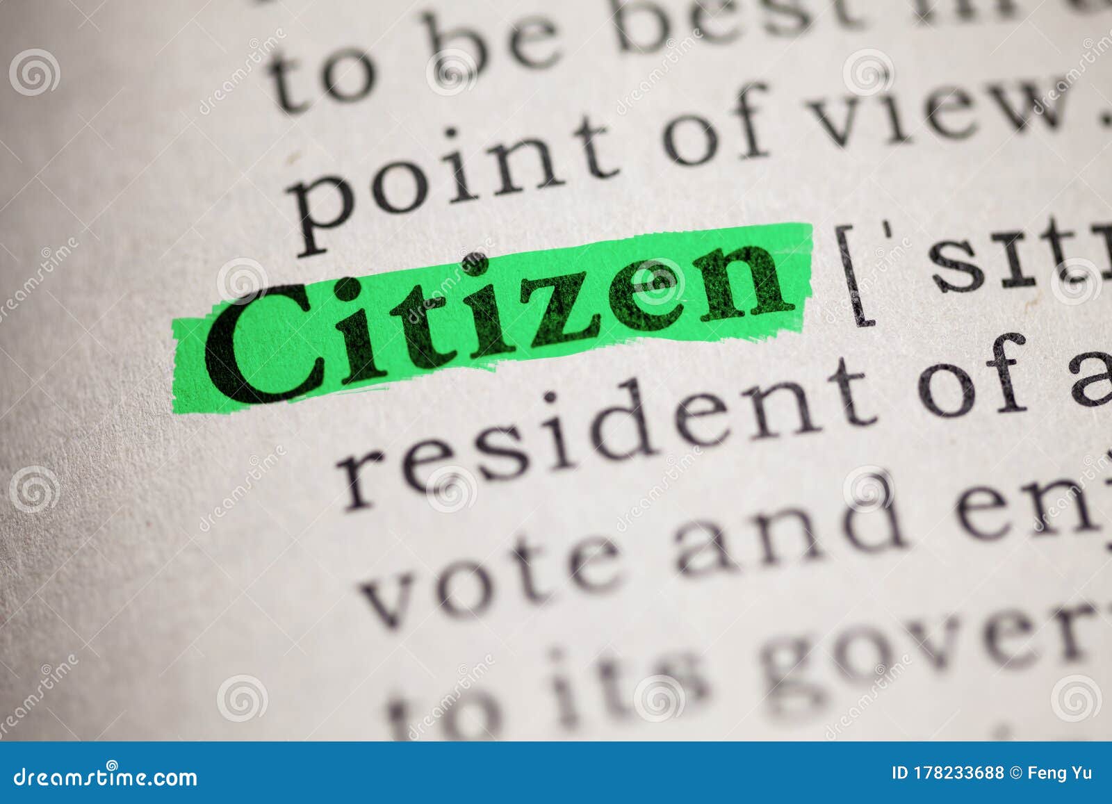 Definition Of The Word Citizen Stock Photo Image Of Book Fake 178233688 Definition Of The Word Citizen Stock Photo Image Of Book Fake 178233688