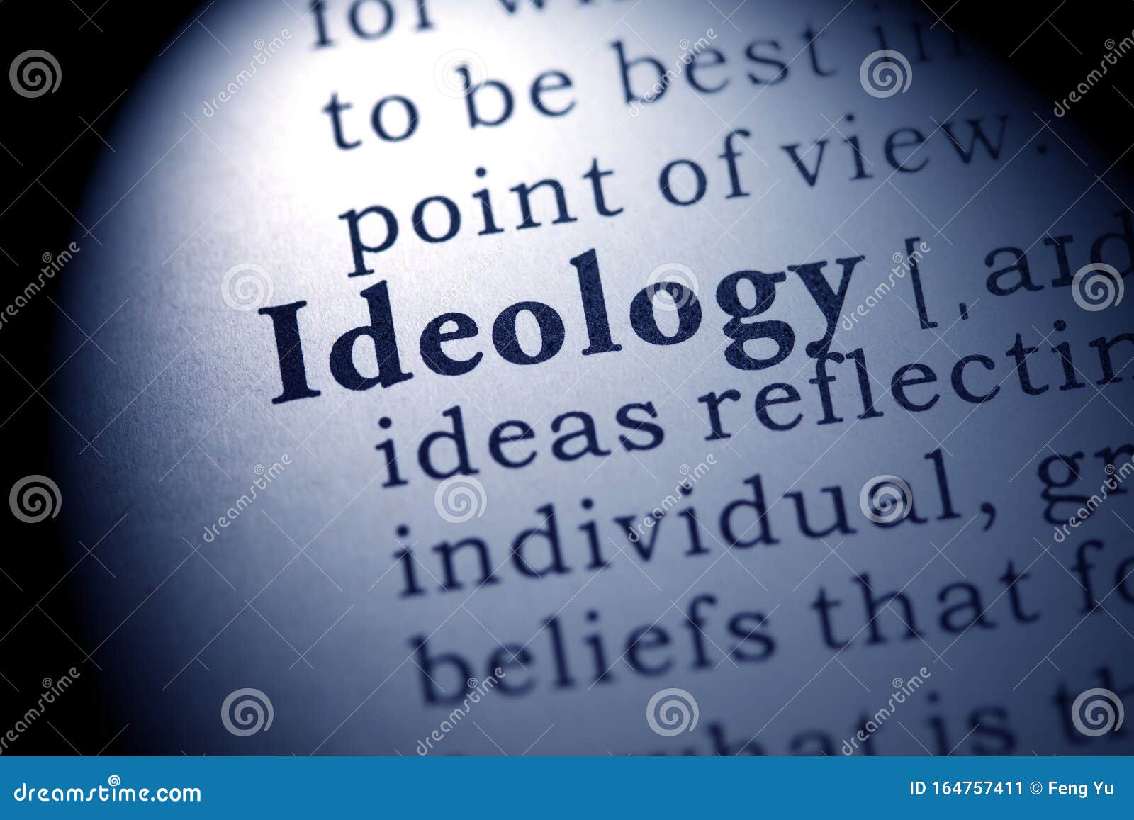Definition of the Word Ideology Stock Image Image of printing, word