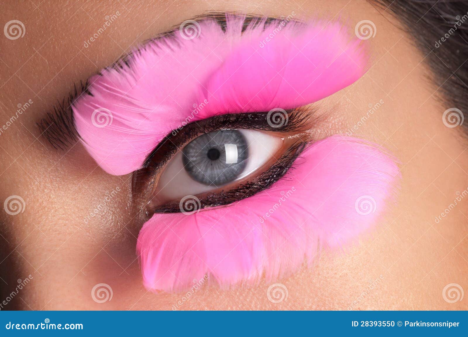 Brug af en computer forfader undulate Fake Eyelashes stock photo. Image of girl, interesting - 28393550