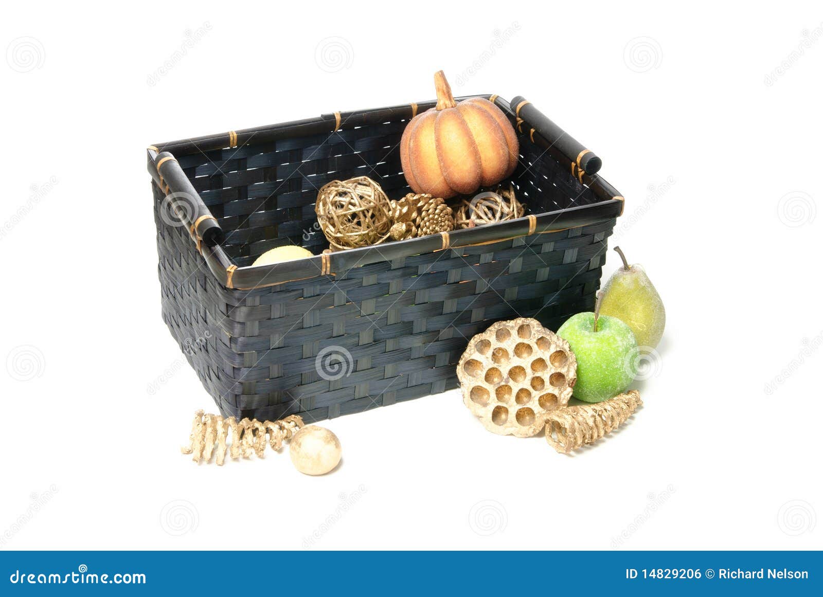 Fake Fruit Basket stock photo. Image of fall, fake, colorful 14829206