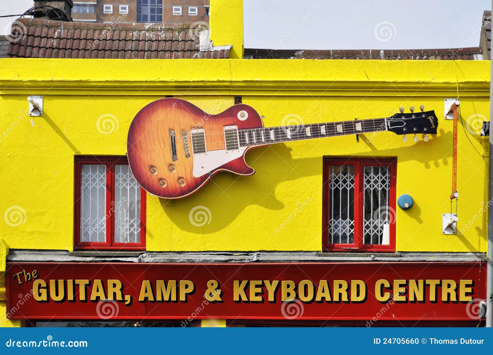 Fake Gibson Les Paul editorial image. Image of guitar 24705660