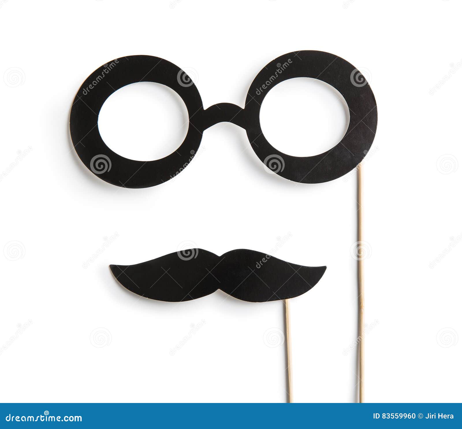 Fake Glasses and Mustaches on Sticks Stock Photo Image of isolated