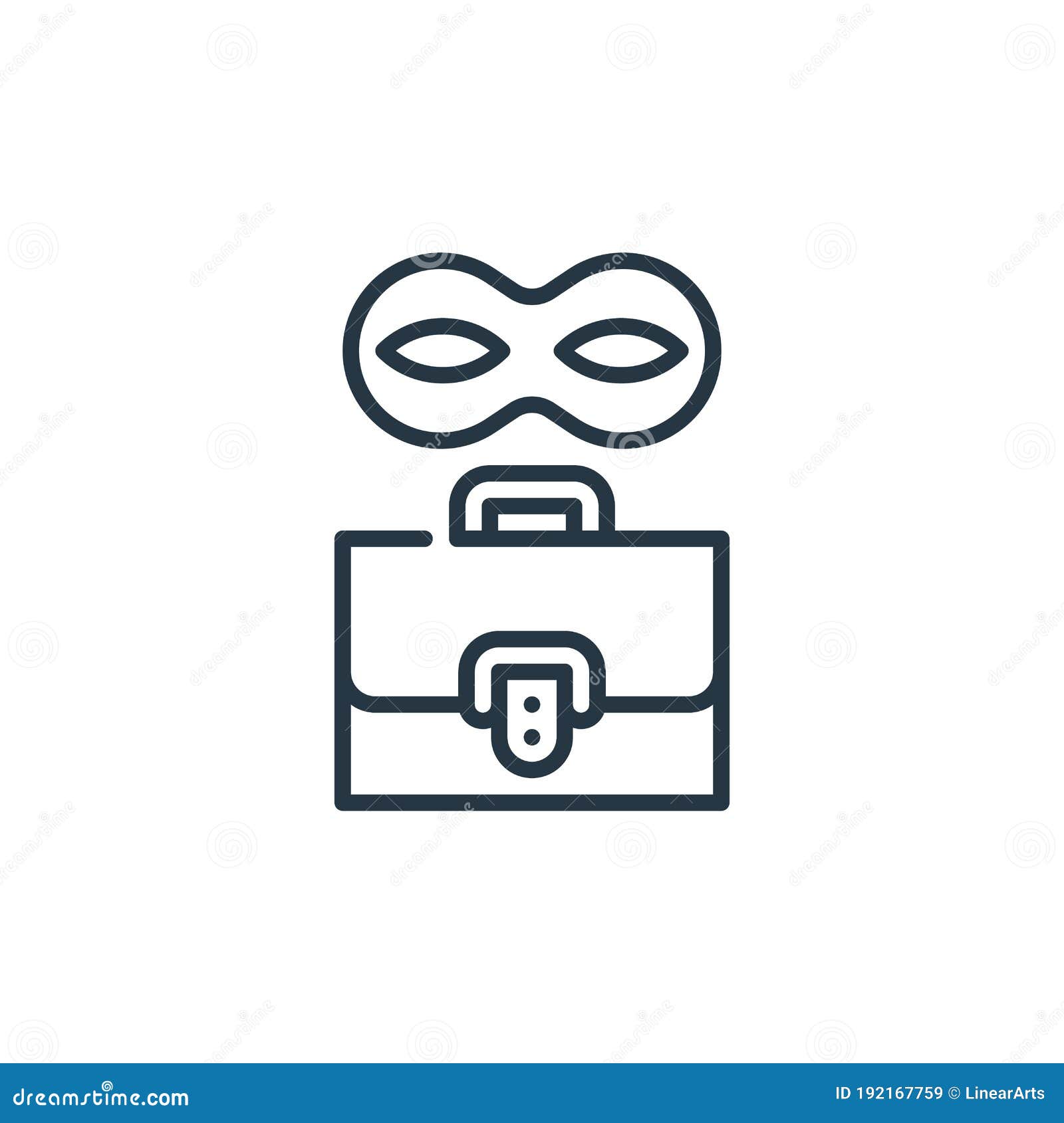 Fake Icon Vector from Cyber Security Concept. Thin Line Illustration of ...