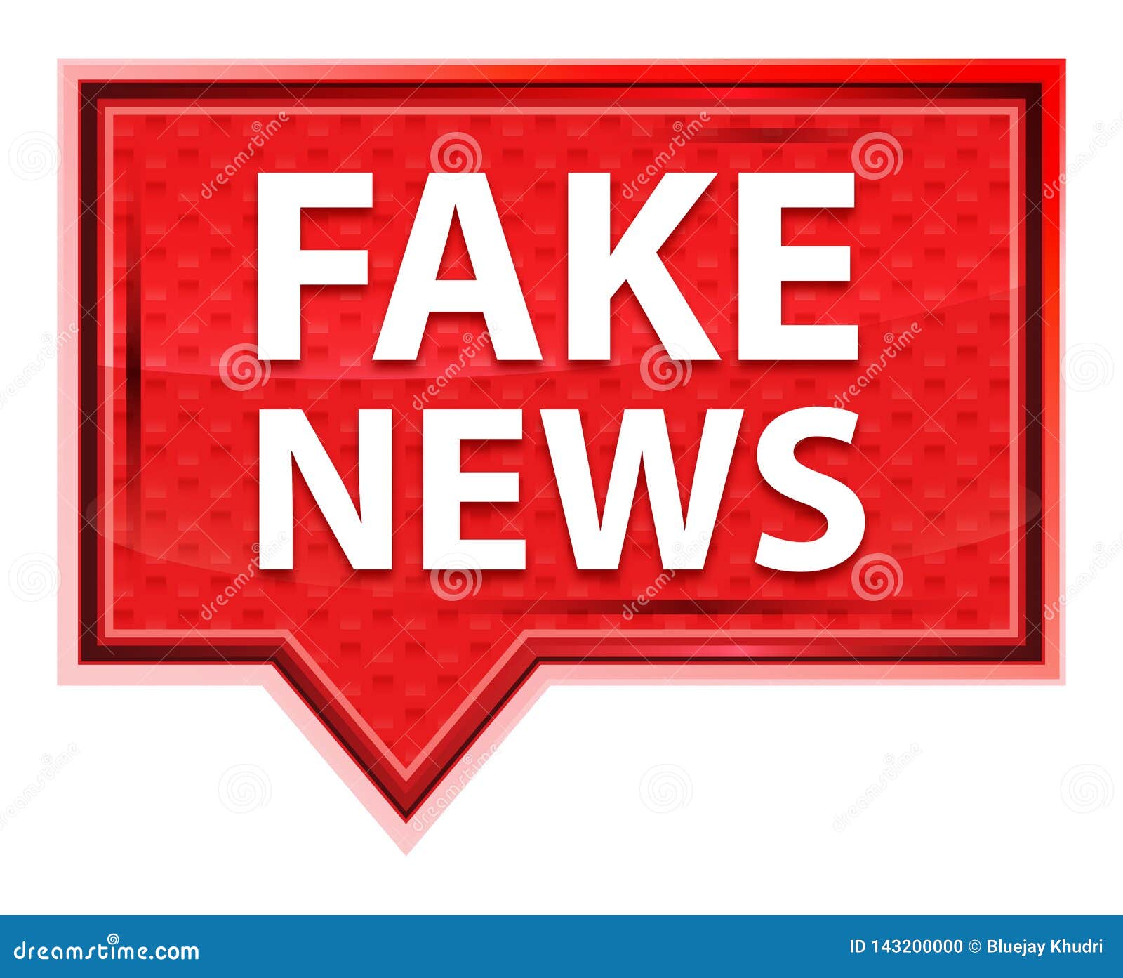 Fake News Misty Rose Pink Banner Button Stock Illustration ...