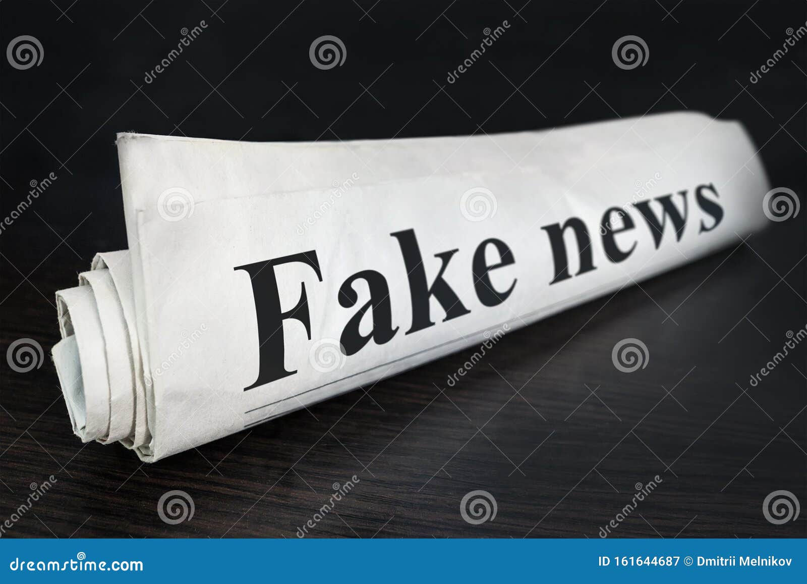 Daily News Newspaper Headline Reading Fake News Concept for False Event ...