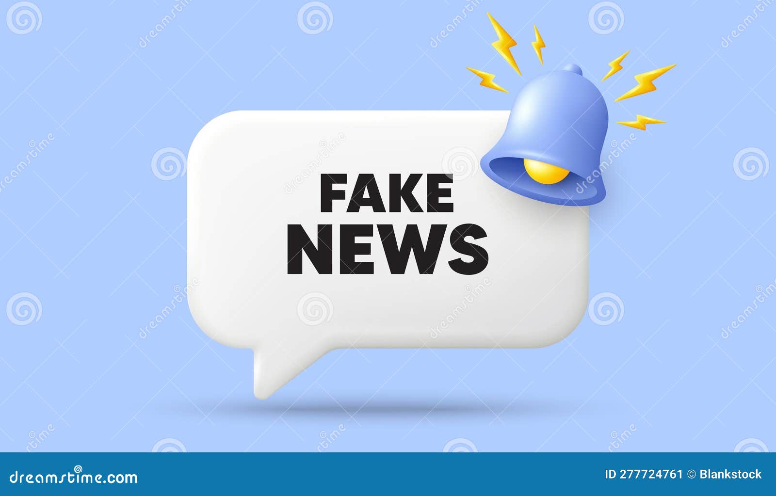 Fake News Tag. Media Newspaper Sign. 3d Speech Bubble Banner. Vector ...