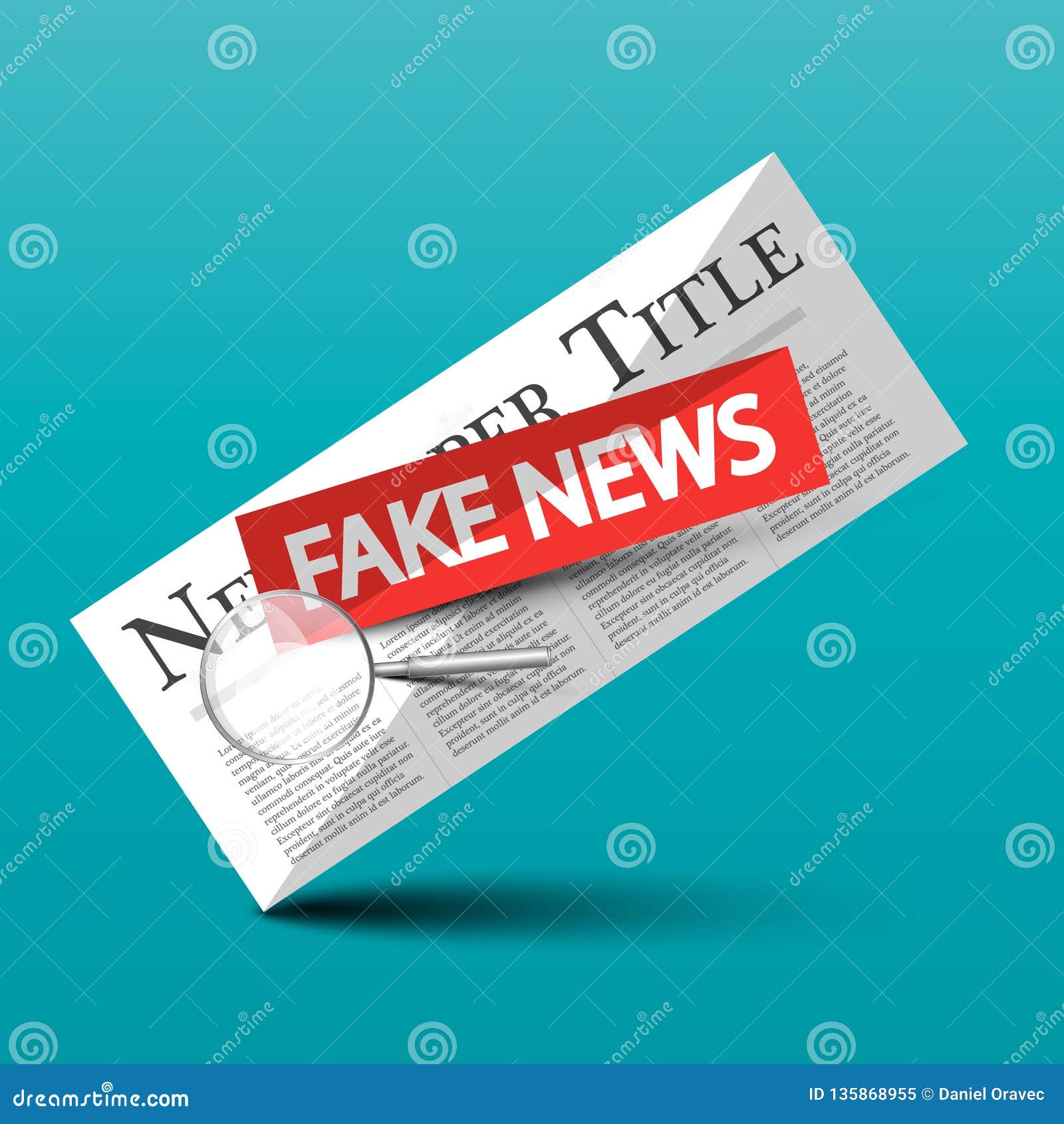 Fake News Vector Icon with Newspapers Stock Vector - Illustration of ...