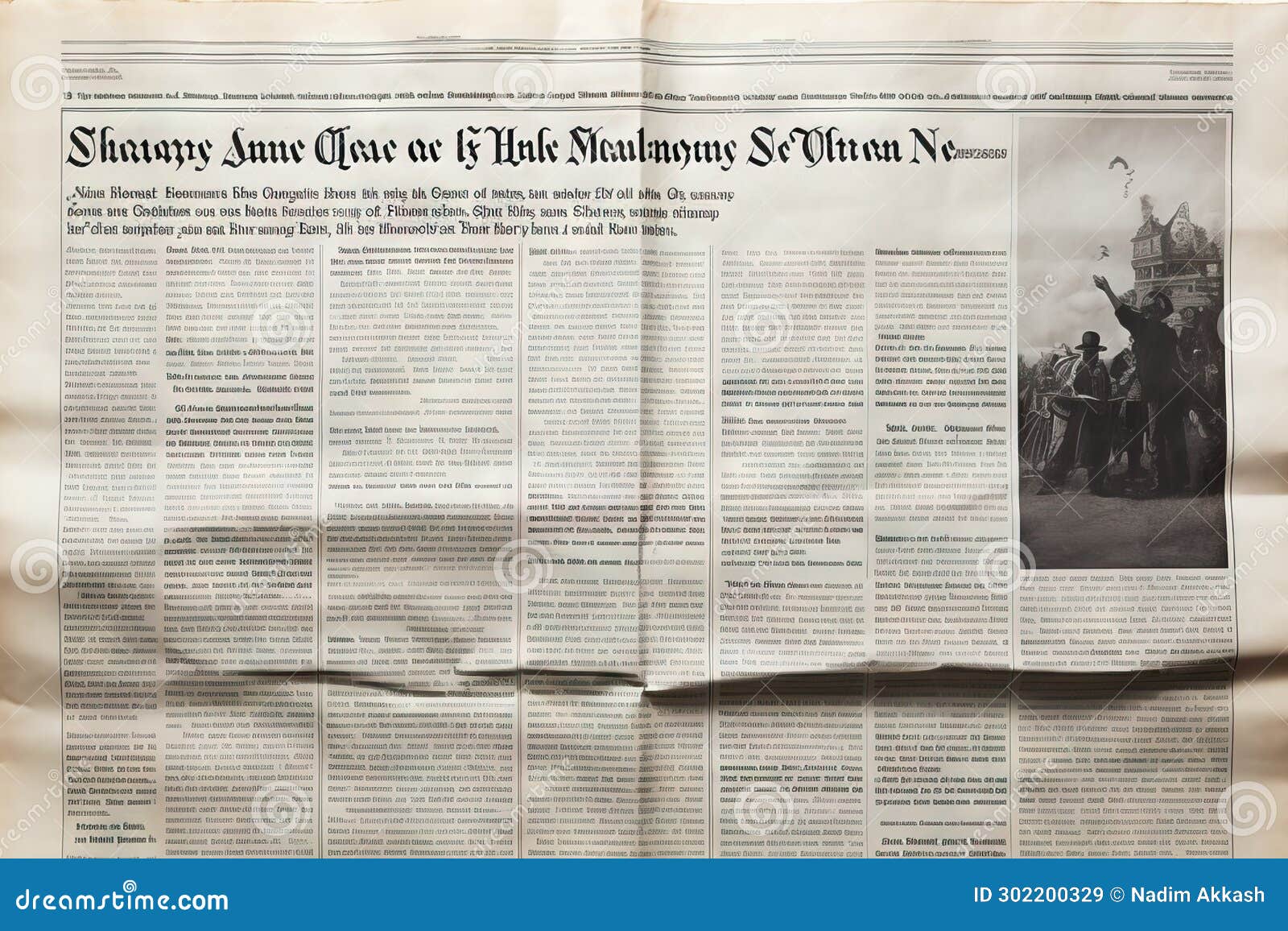 Fake Newspaper Front Page Alt Font Stock Photo | CartoonDealer.com ...