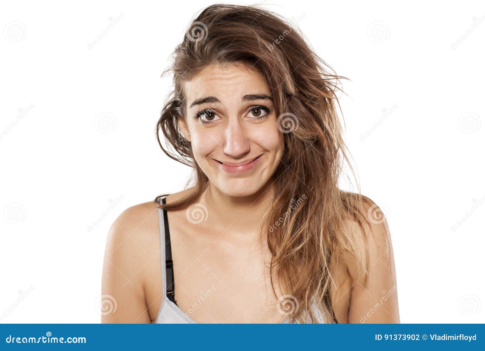 Fake smile stock photo. Image of fake, female, false - 91373902