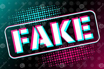 Fake. Spreading Fake News Concept. Hoax on the Internet and Social