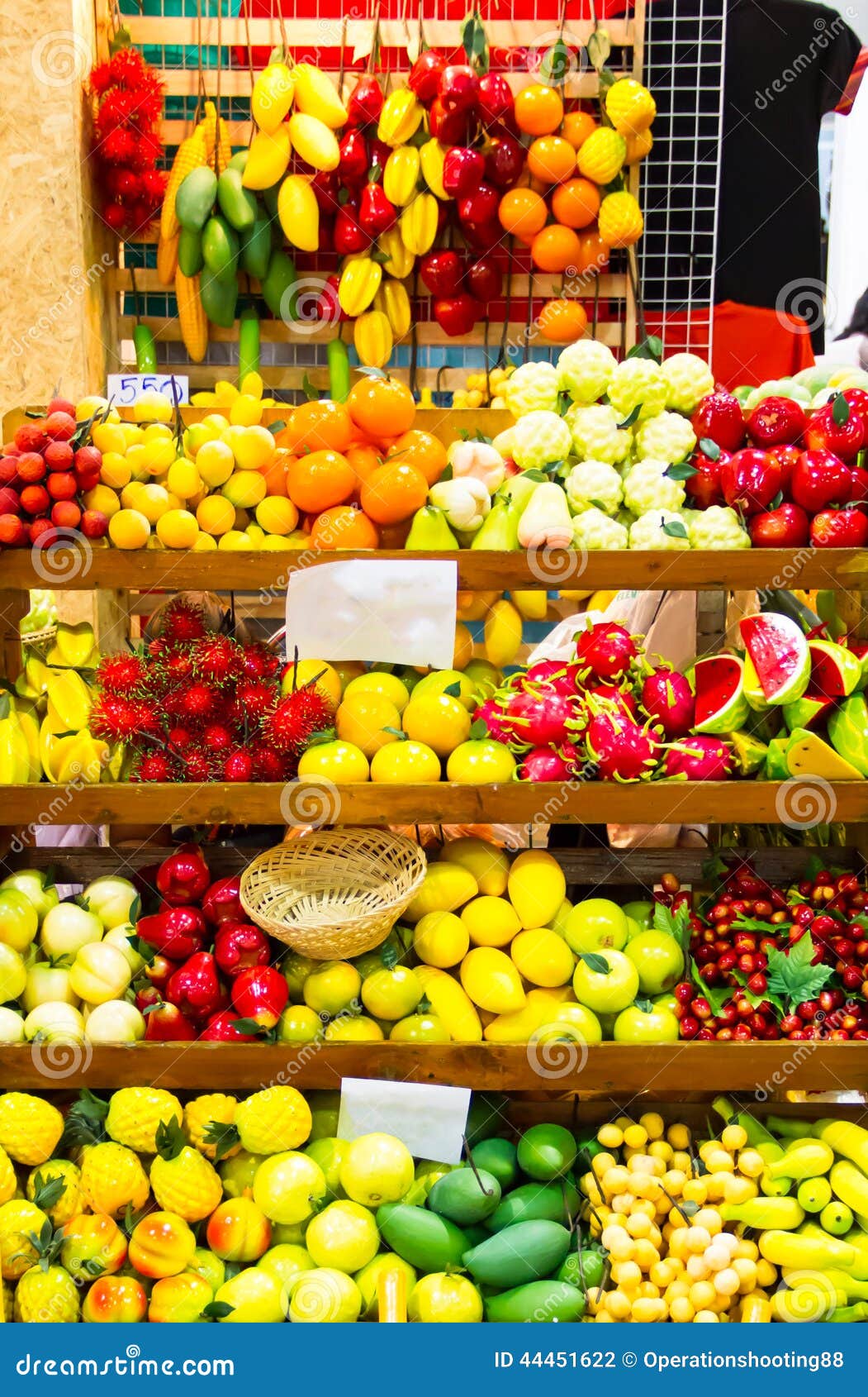 Fake vegetables and fruits stock photo. Image of orange 44451622