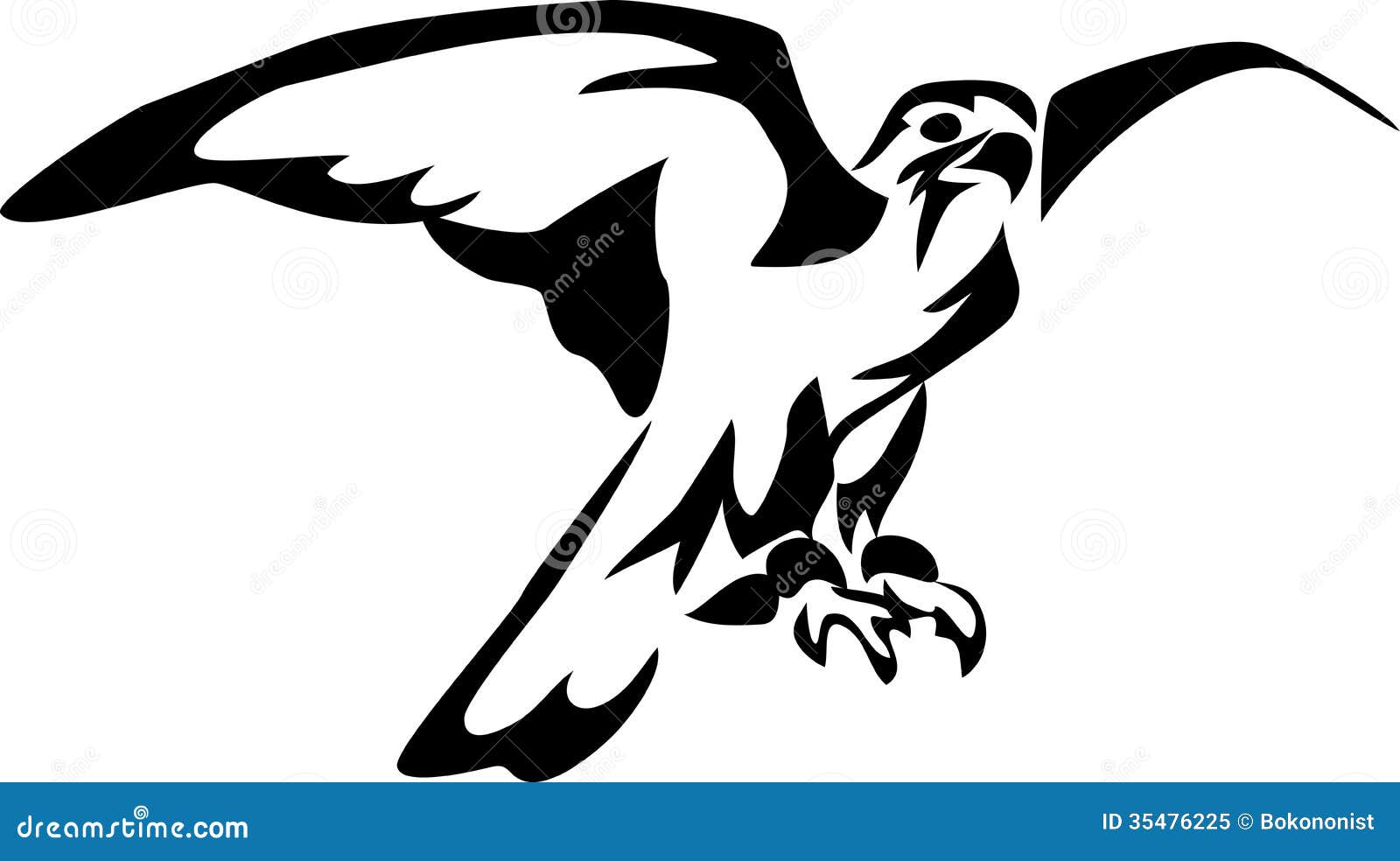 Falcon stock vector. Illustration of 