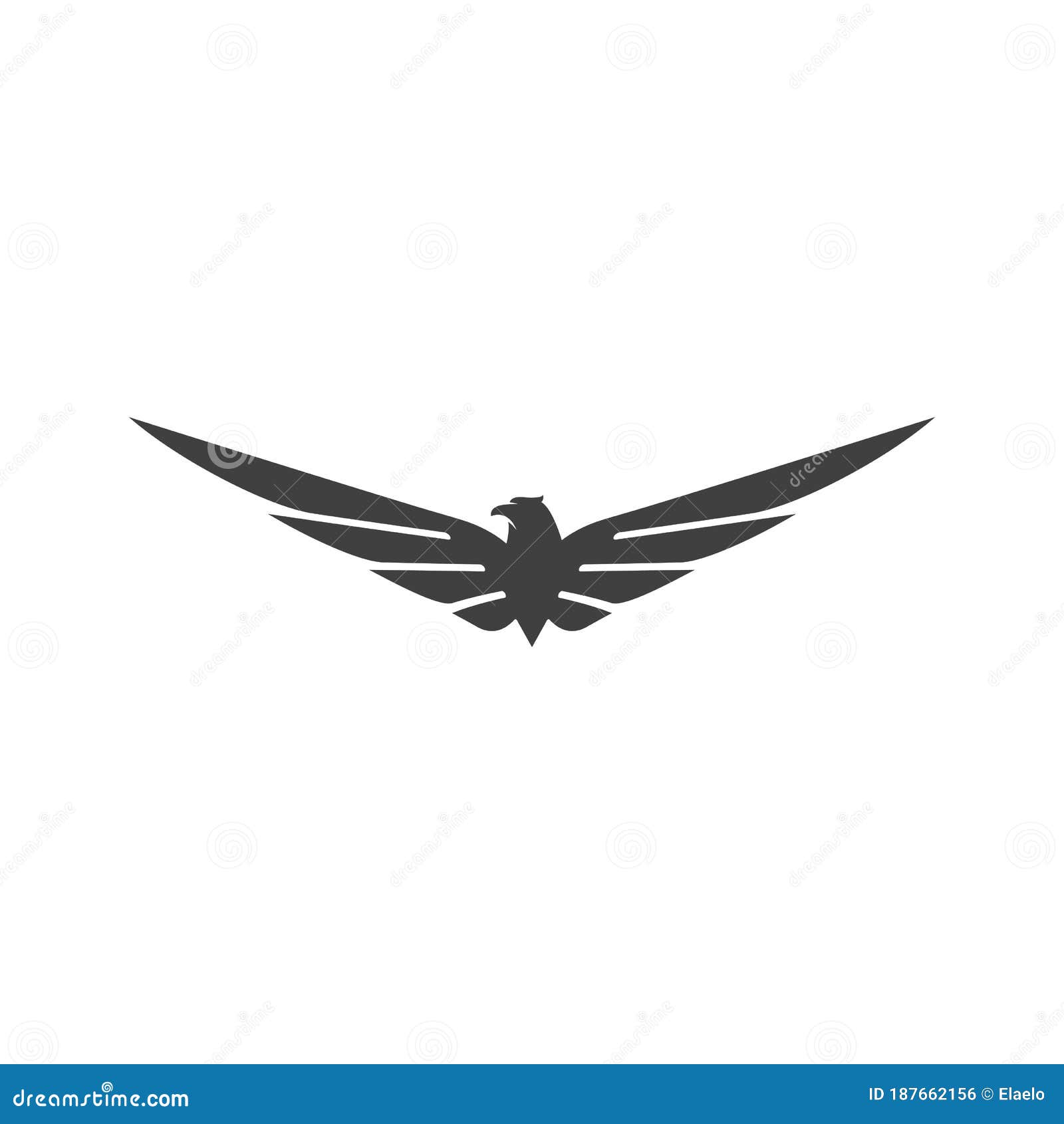 Falcon Wing Icon Template Vector Stock Vector Illustration of glory