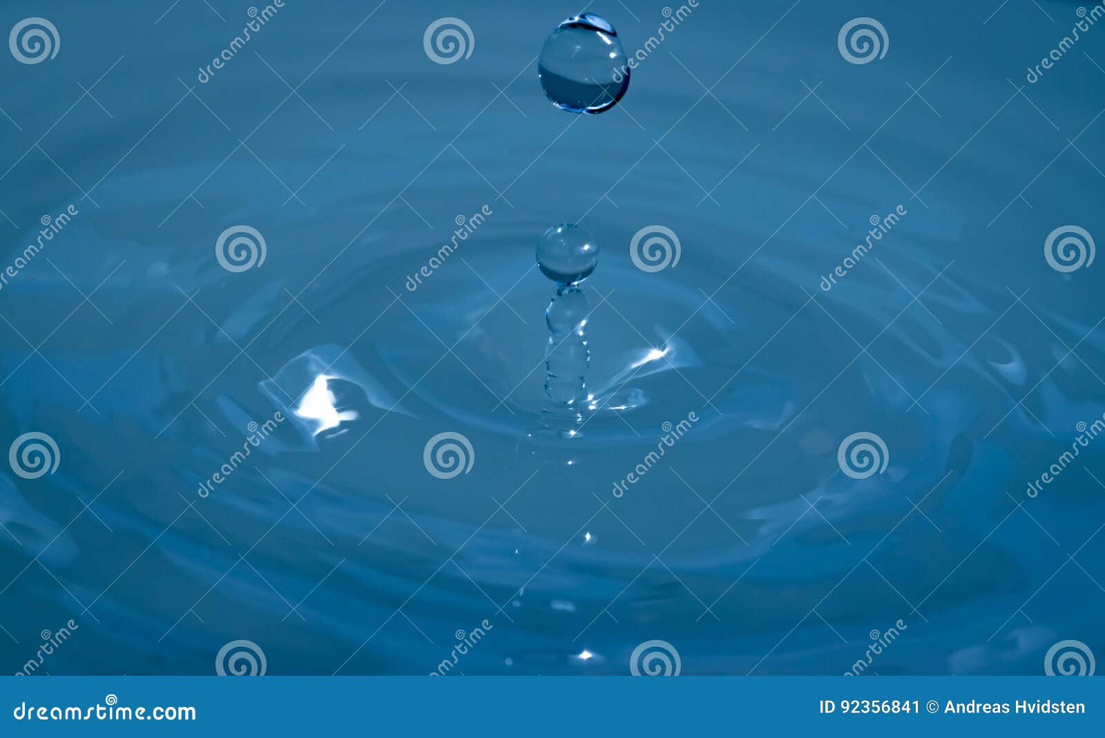 falling waterdrop