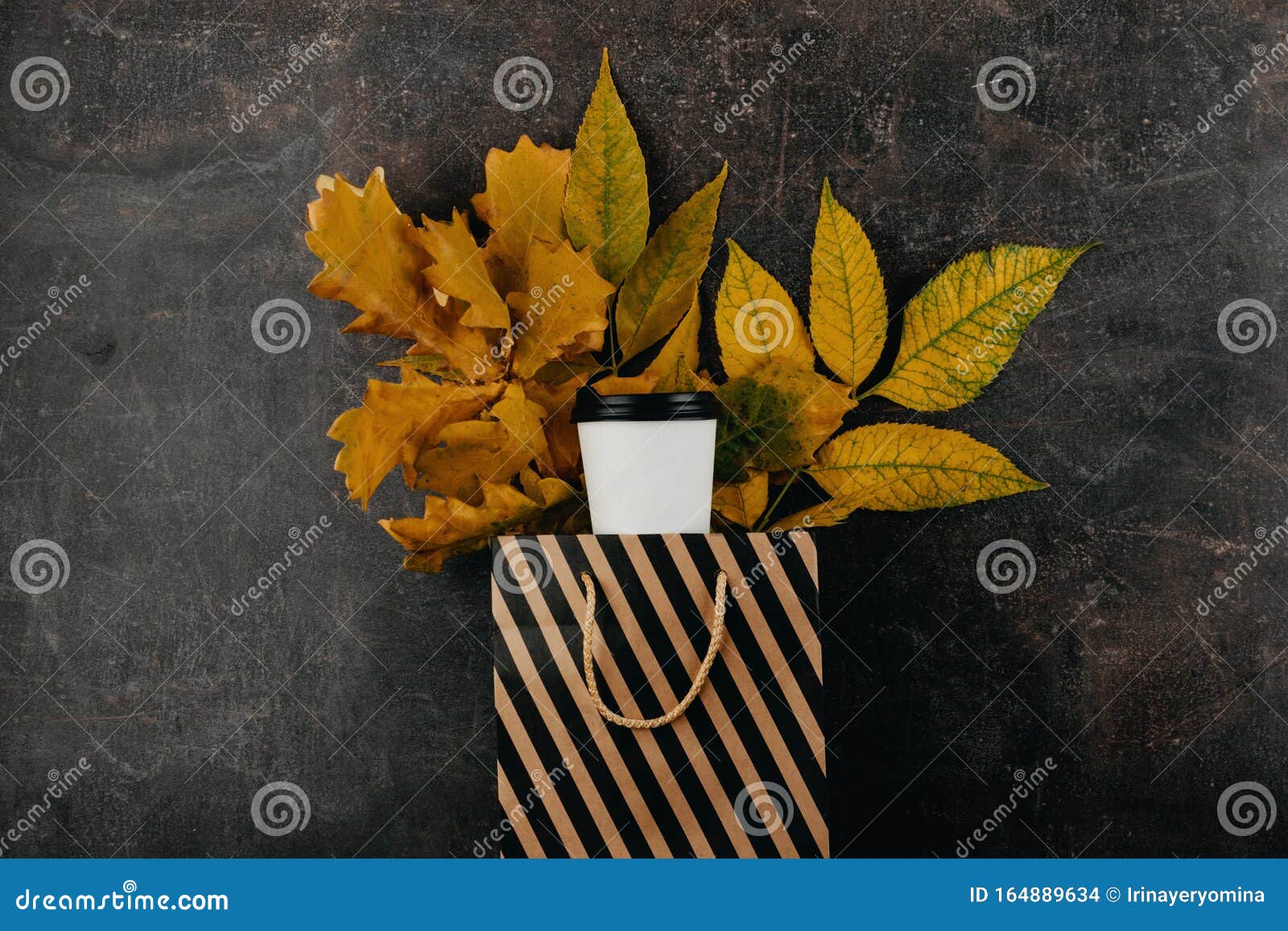 Download Fall Autumn Design Concept Of Mockup Paper Recycled Coffee ...