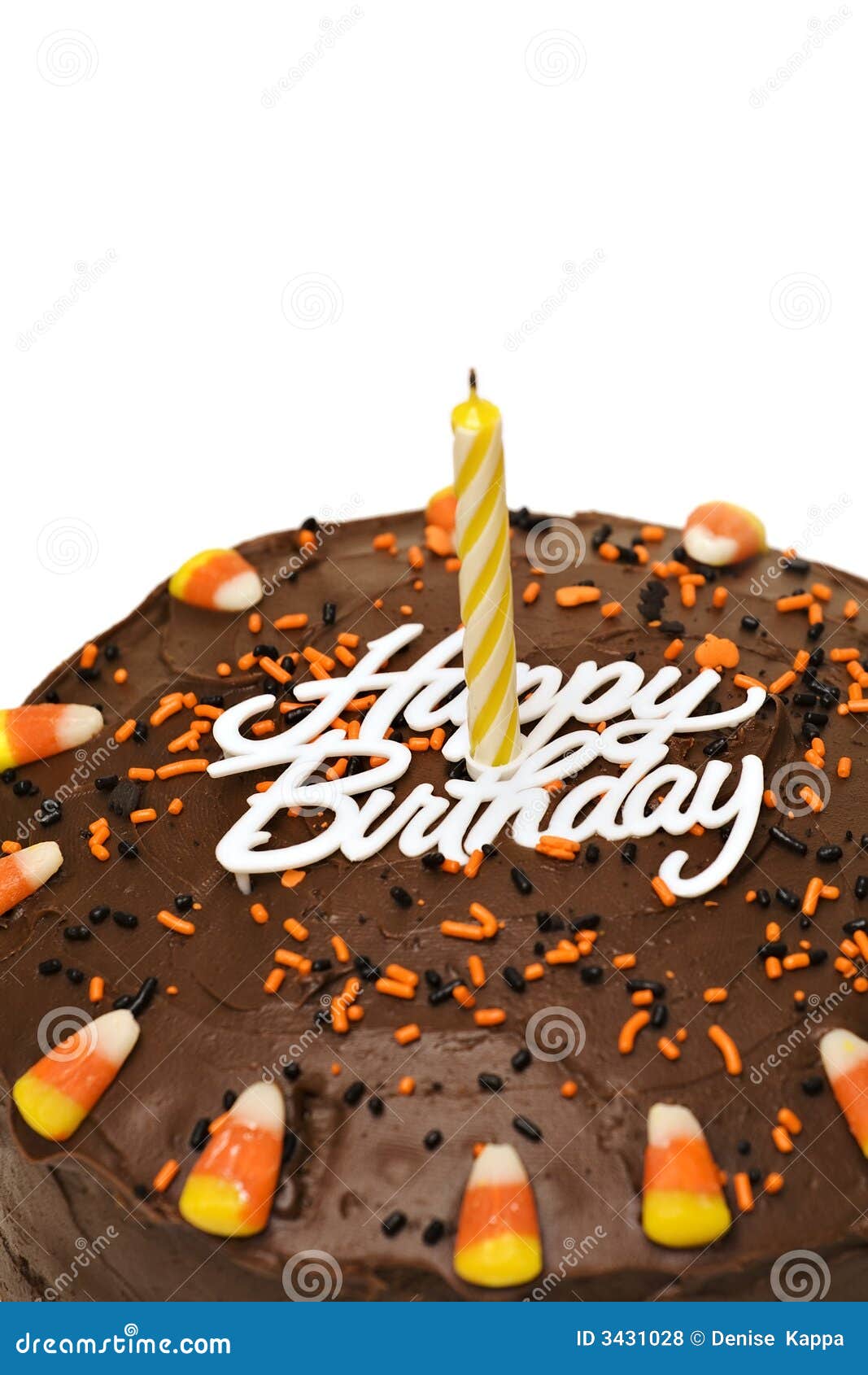 fall birthday cake stock
