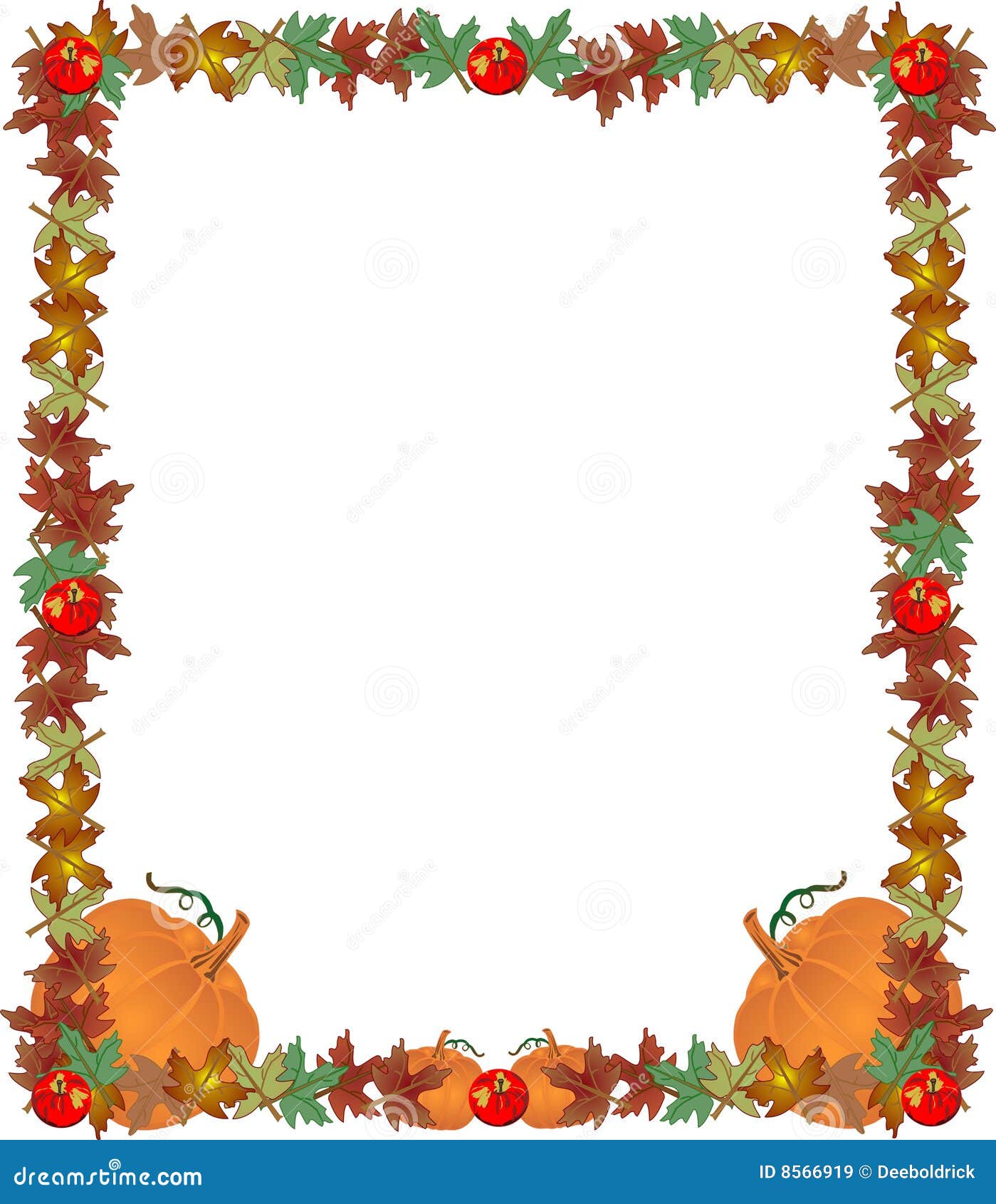 fall border frame 