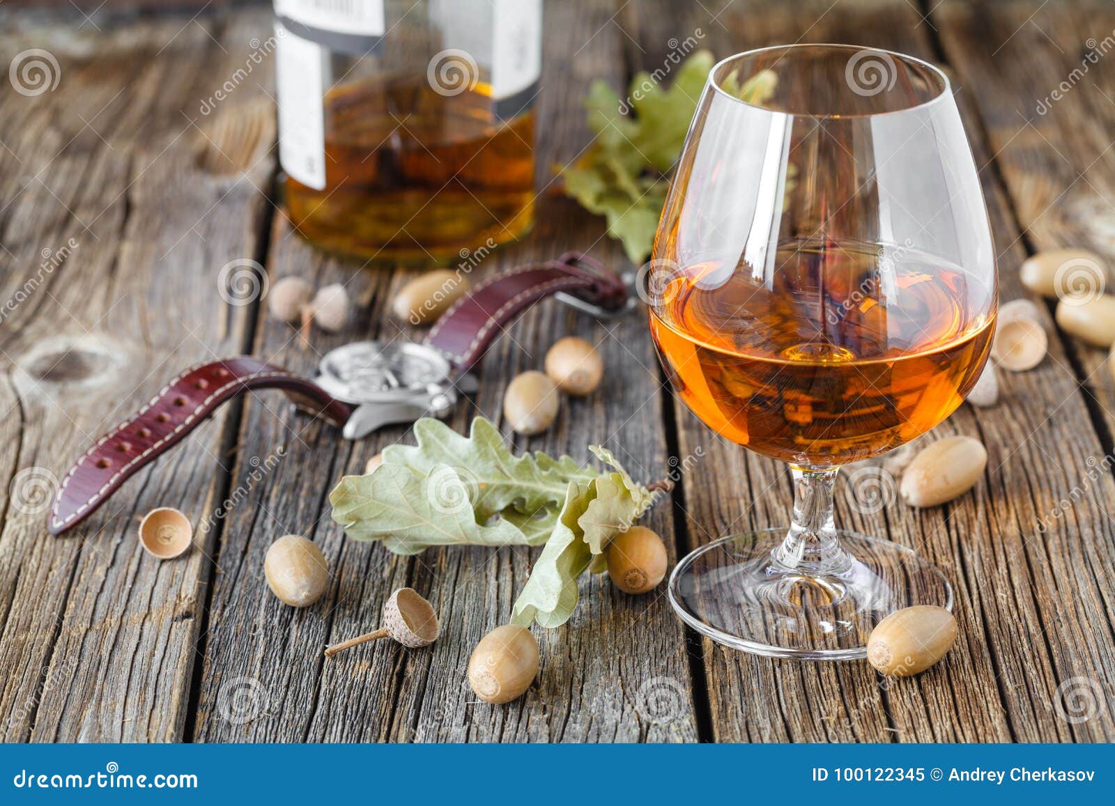 Fall Cold Weather Time, Relax with Glass of Alcohol Stock Image Image