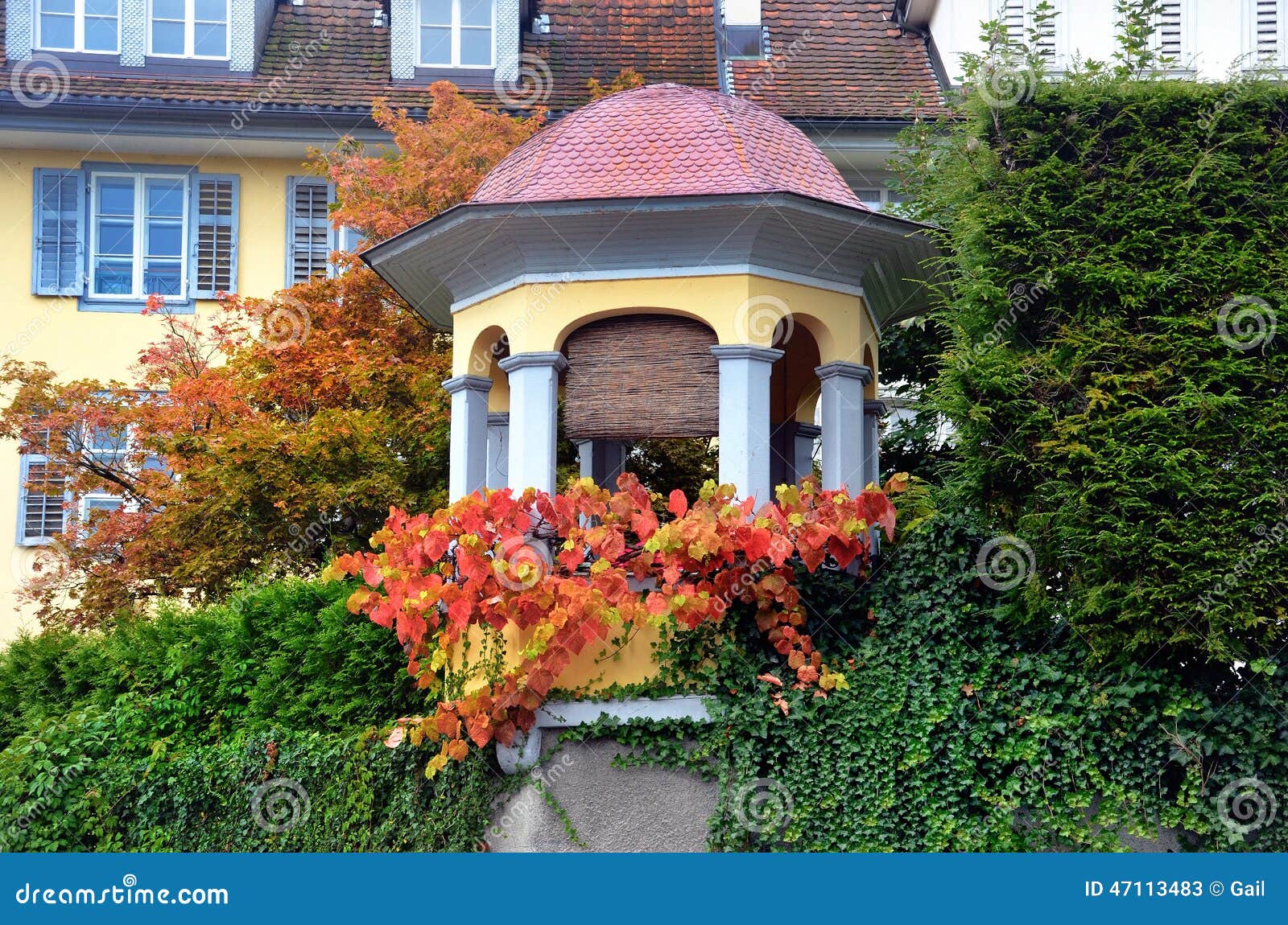 Fall Colors in Switzerland stock image. Image of lucerne 47113483
