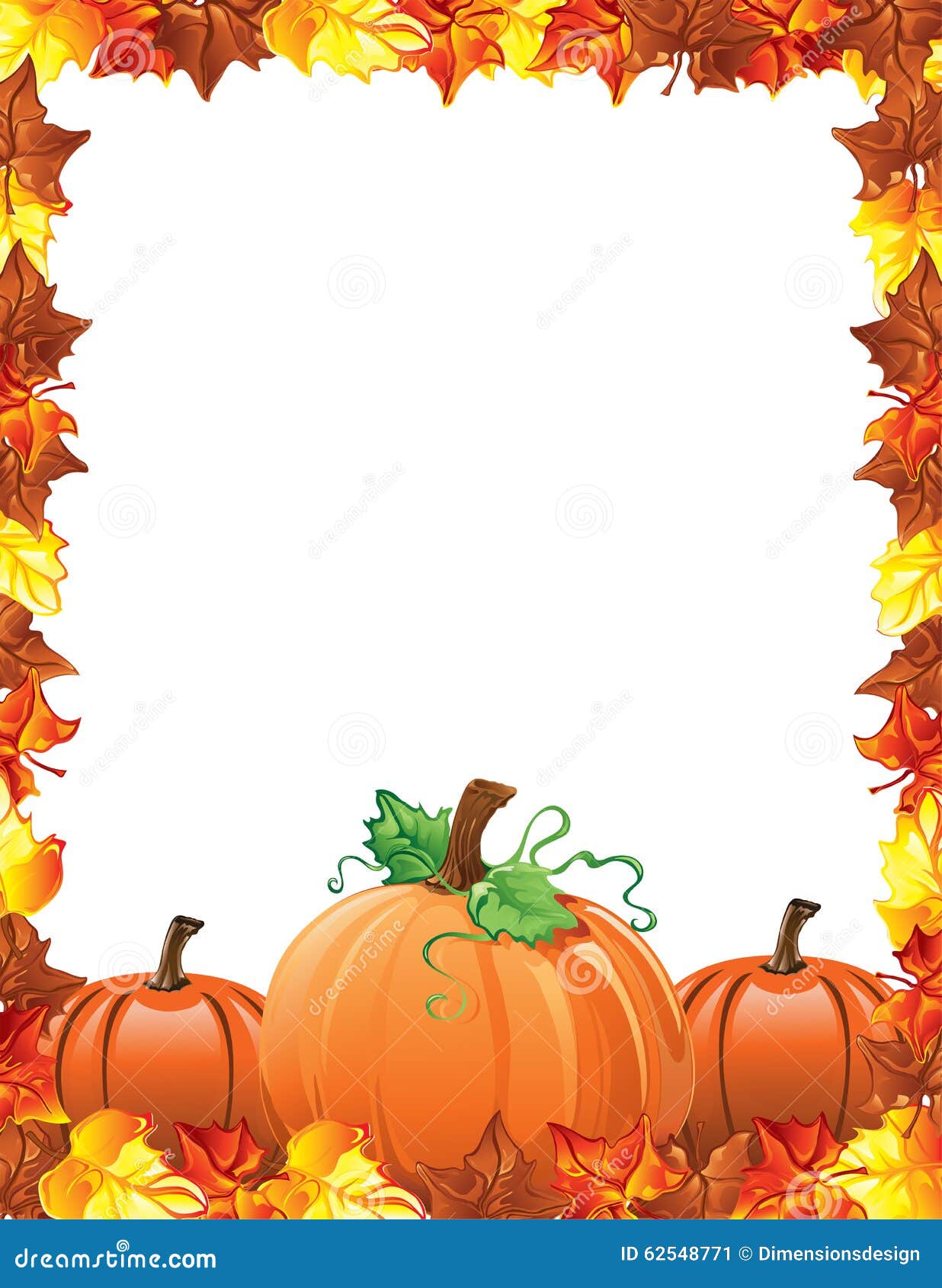 clip art fall leaves pumpkins - photo #42