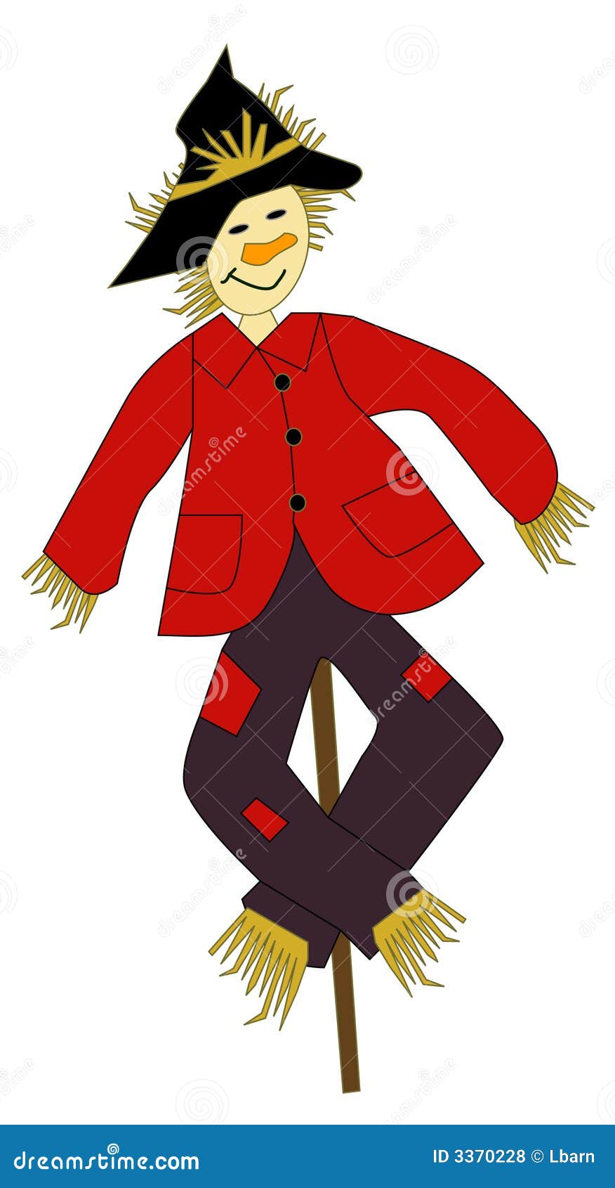 happy scarecrow clipart