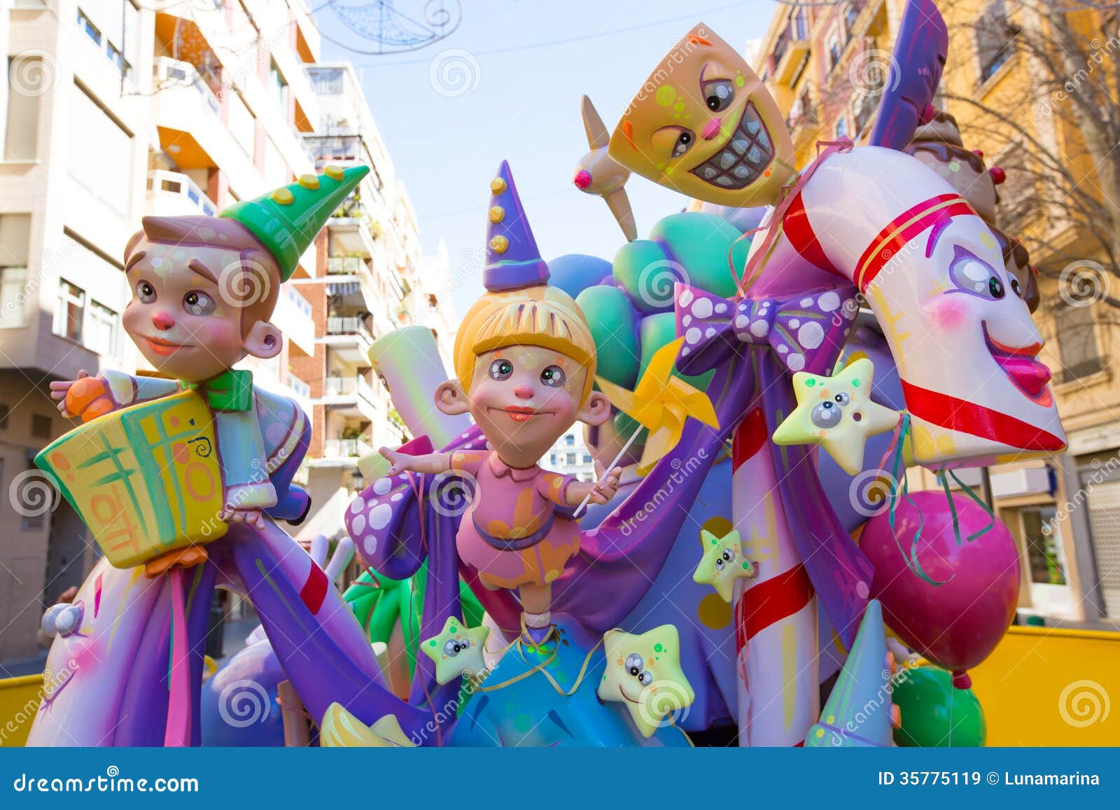 fallas is a popular fest in valencia spain figures will be burned