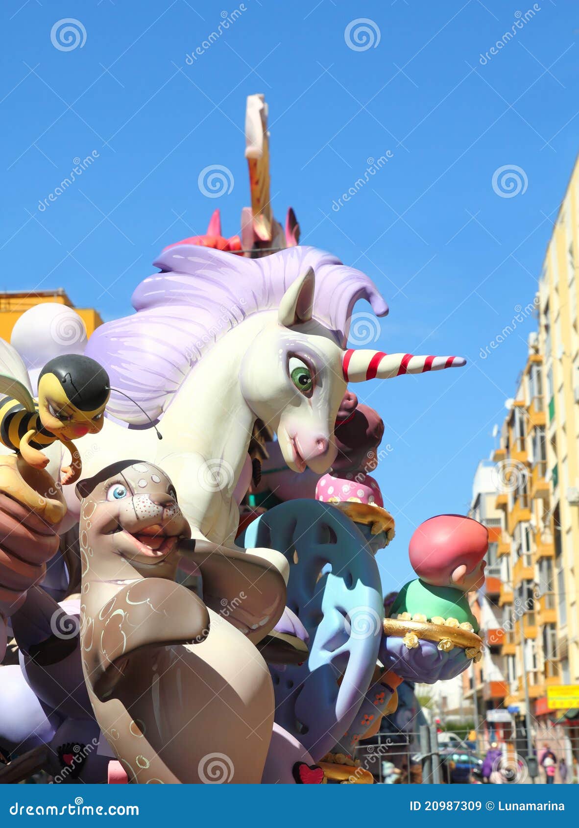 Fallas Valencia Papier Mache Popular Fest Figures Editorial Stock Image Image of creation