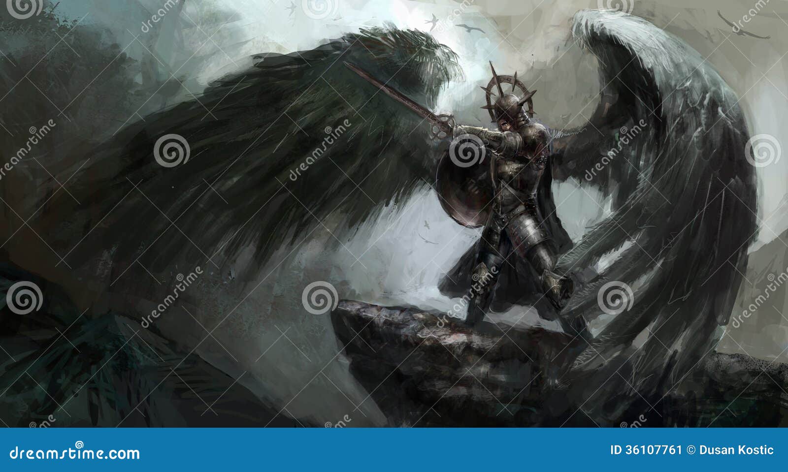 Fallen angel stock illustration. Illustration of blind - 36107761