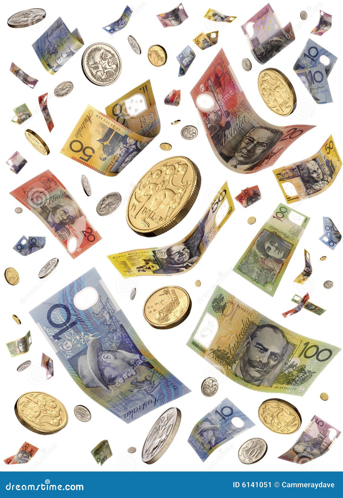 falling australian money