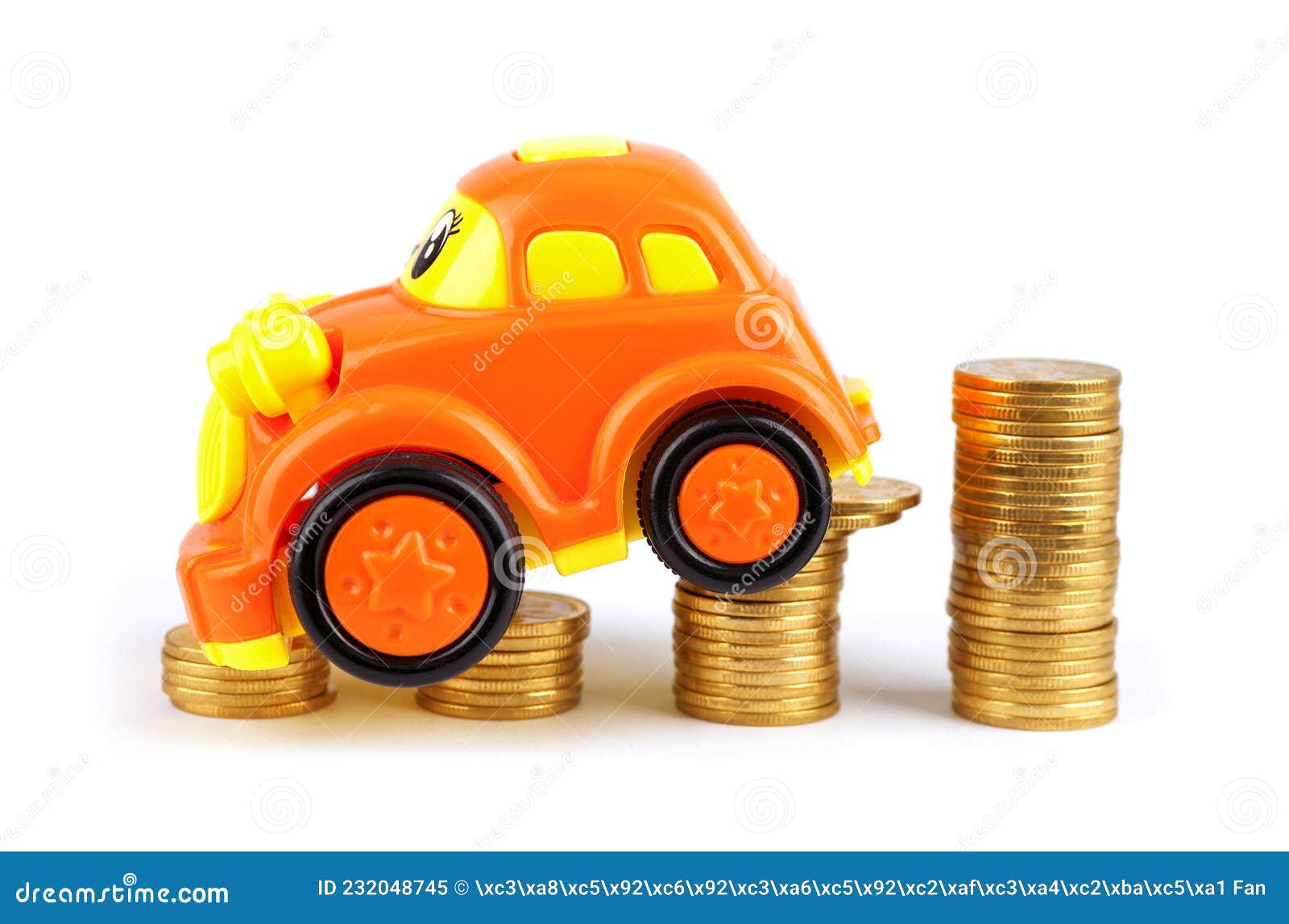 Falling Car Prices on White Stock Image Image of money, plastic 232048745