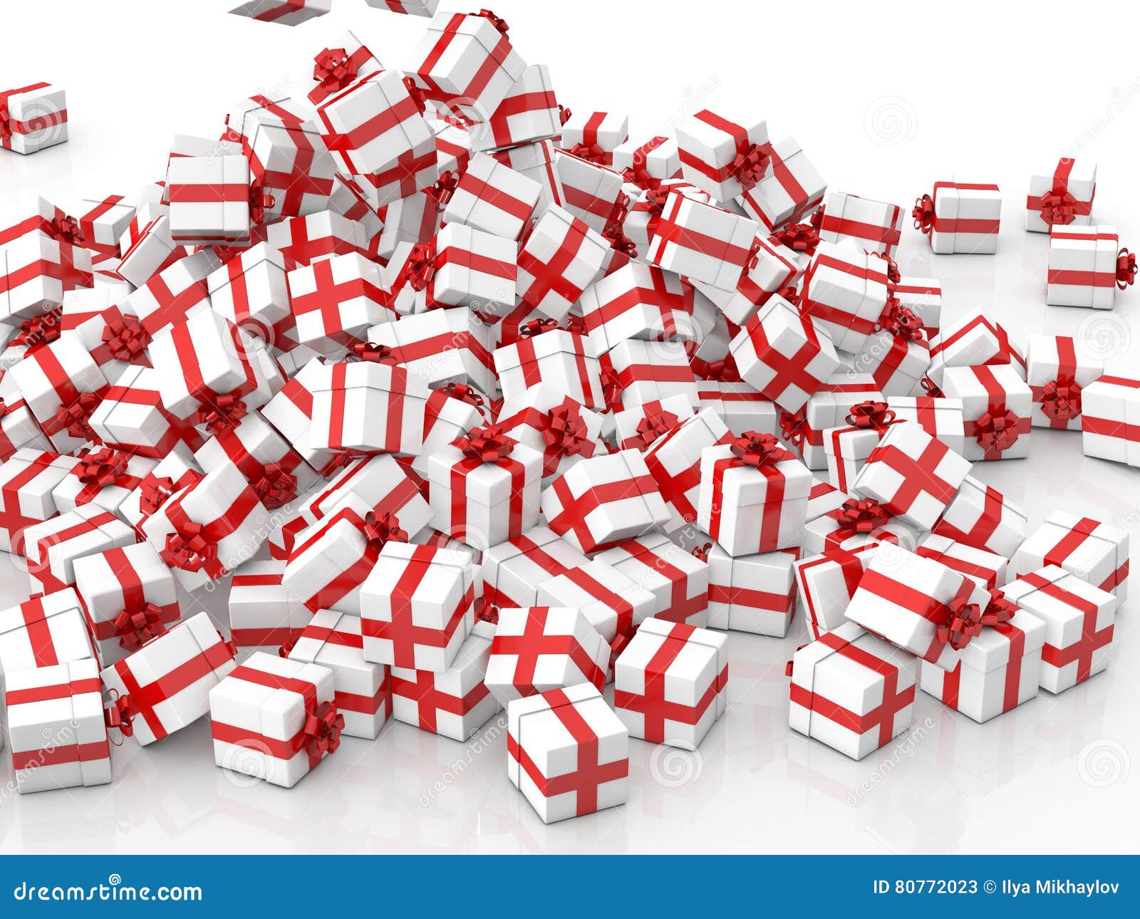 Falling Christmas Gift Boxes Stock Illustration Illustration of