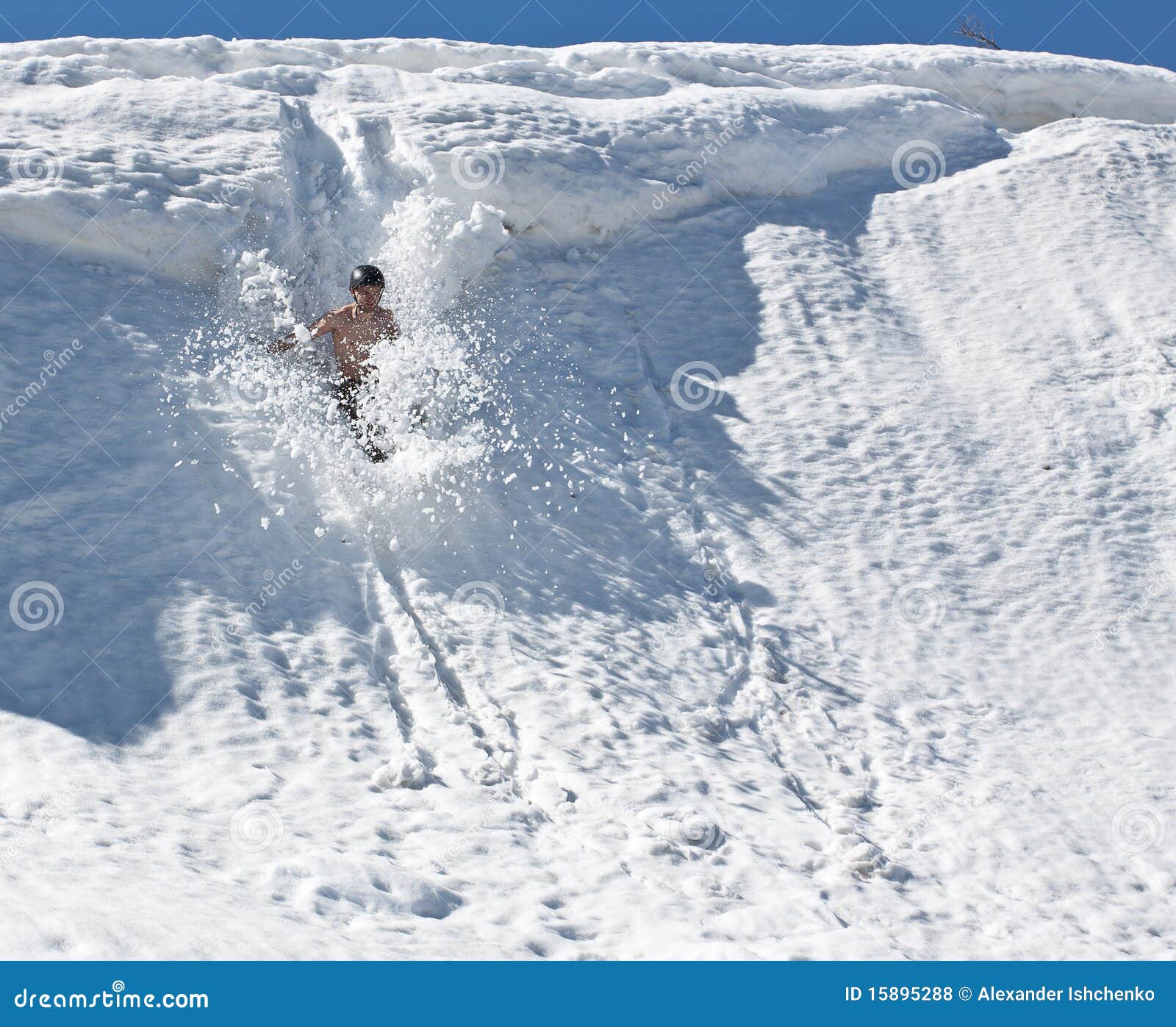 Falling climber. stock photo. Image of adventure, landscape 15895288