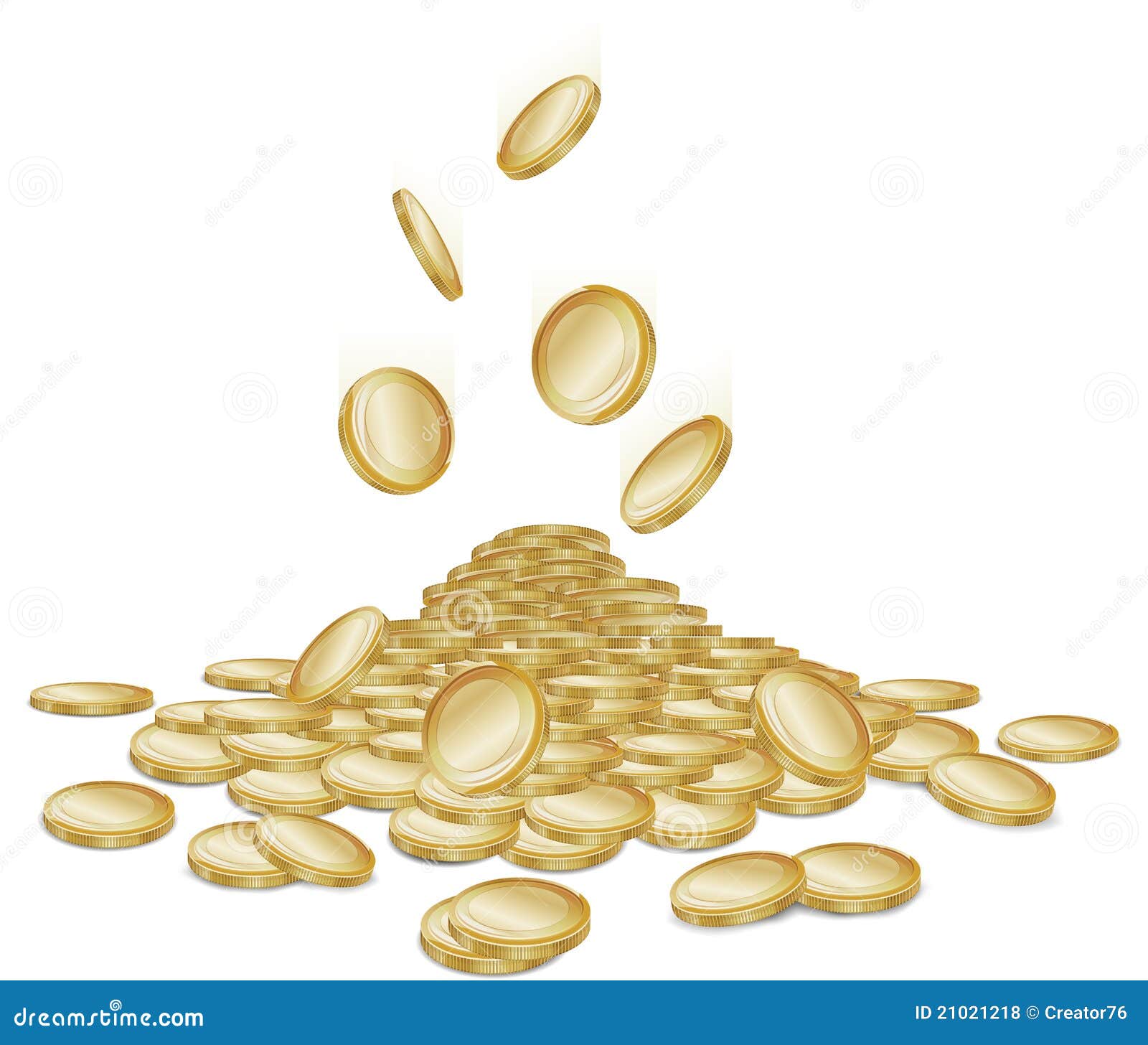 Falling Coins Royalty Free Stock Photos - Image: 21021218