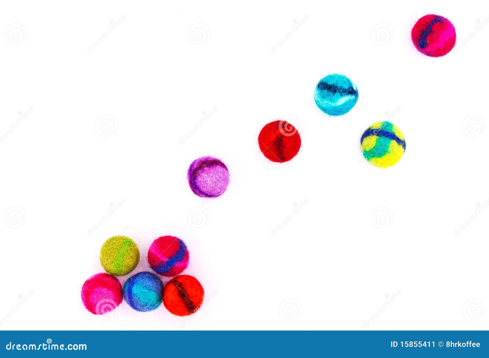 Falling Felt Beads stock image. Image of artistic, handwork 15855411