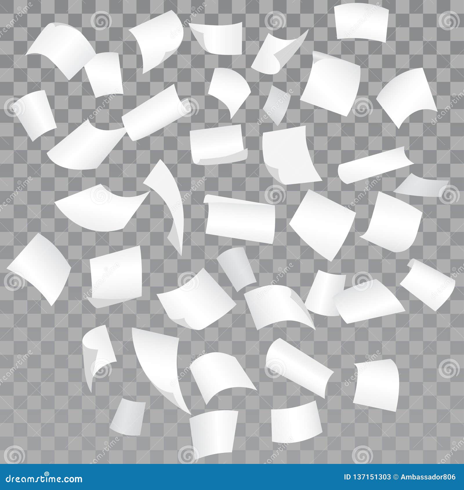 falling-paper-sheets-logo-vector-illustration-cartoondealer