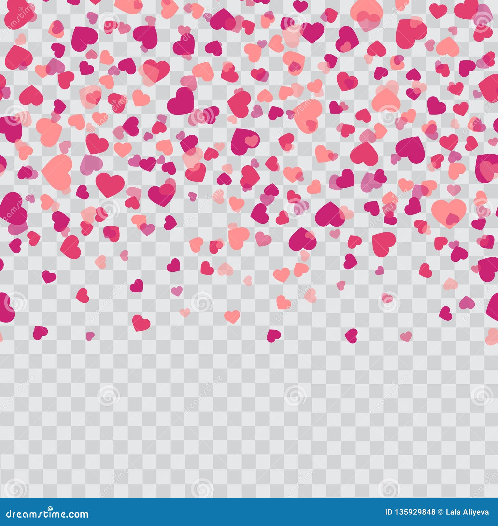 falling hearts background vector falling hearts background vector